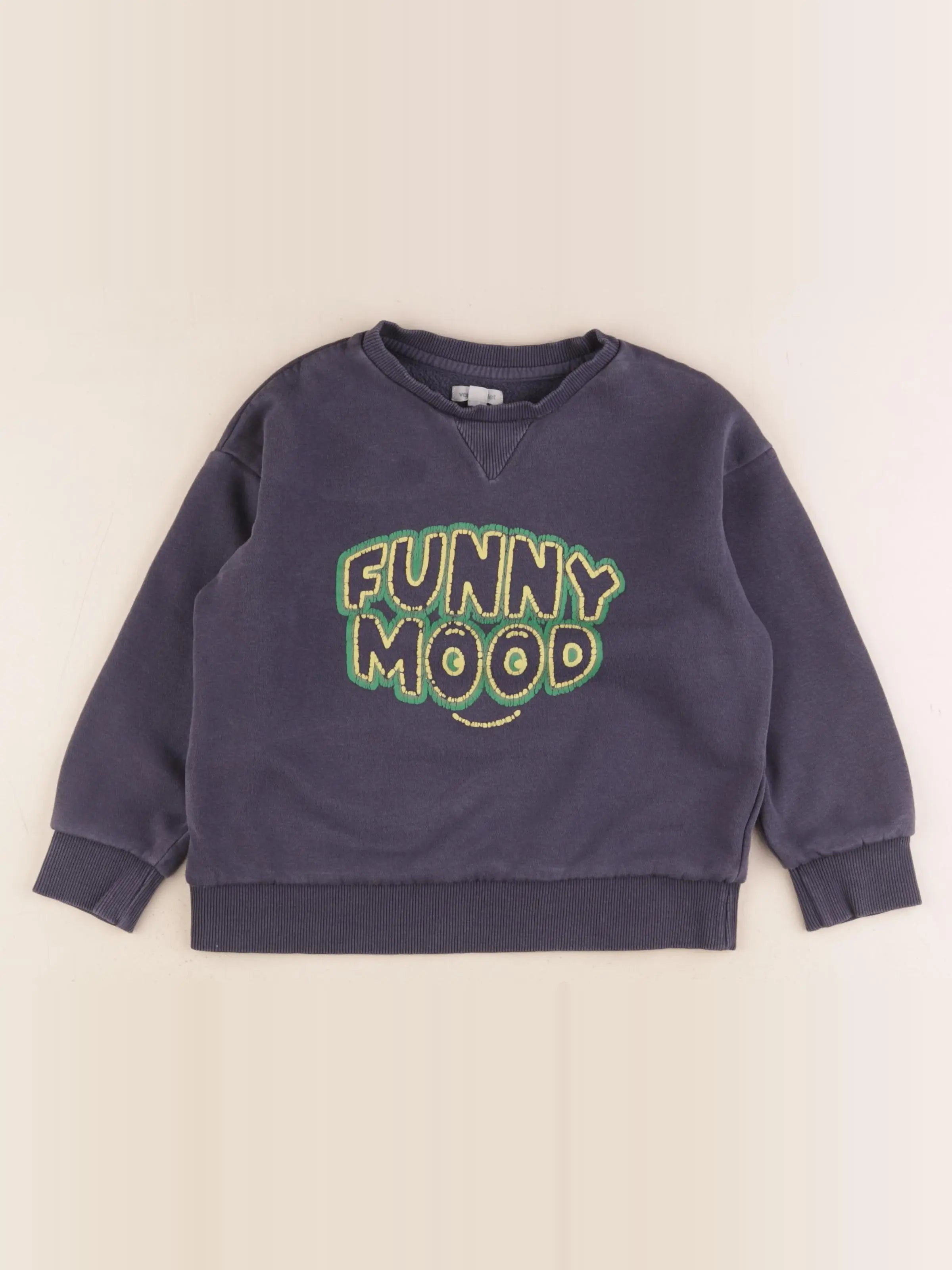 Vertbaudet - sweat bleu - 8 ans