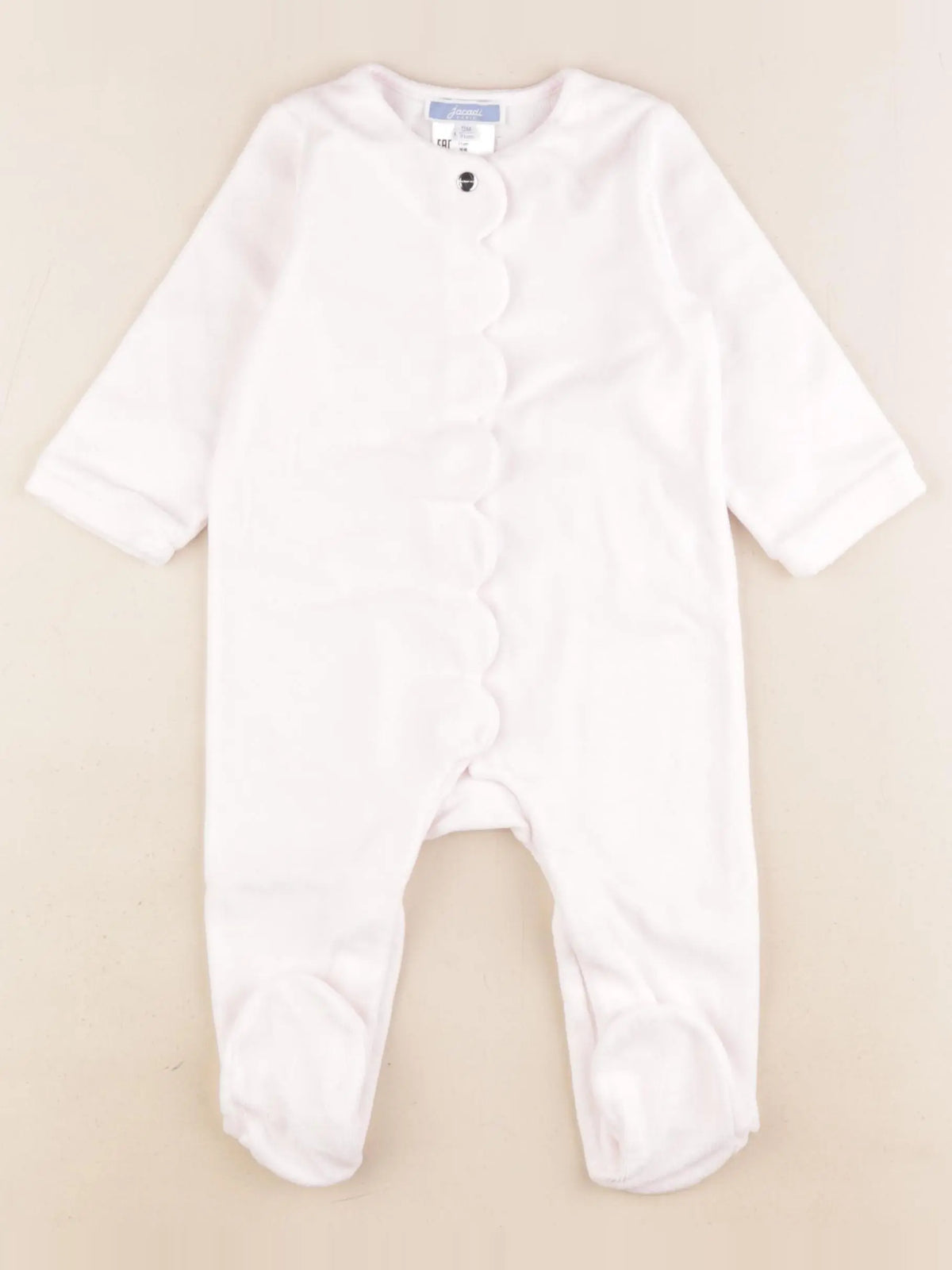 Jacadi - pyjama velours rose - 9 mois