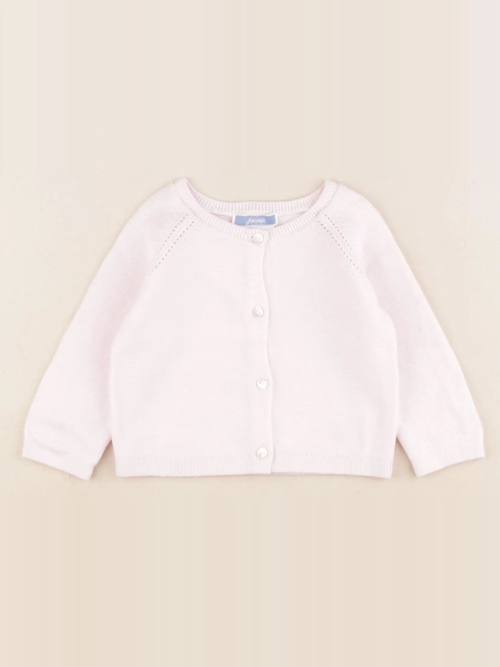 Jacadi - gilet rose - 6 mois