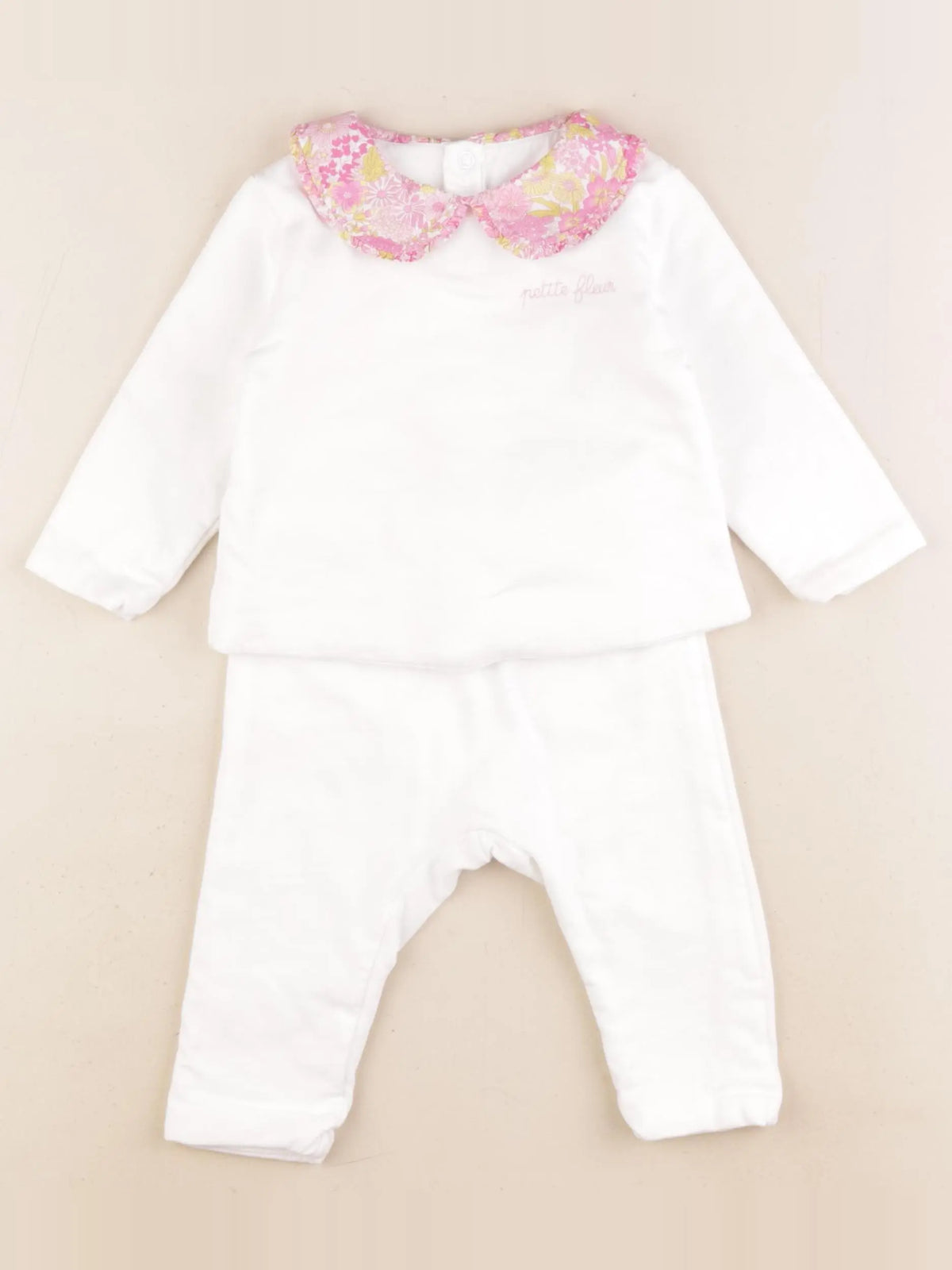 Jacadi - ensemble blanc - 12 mois