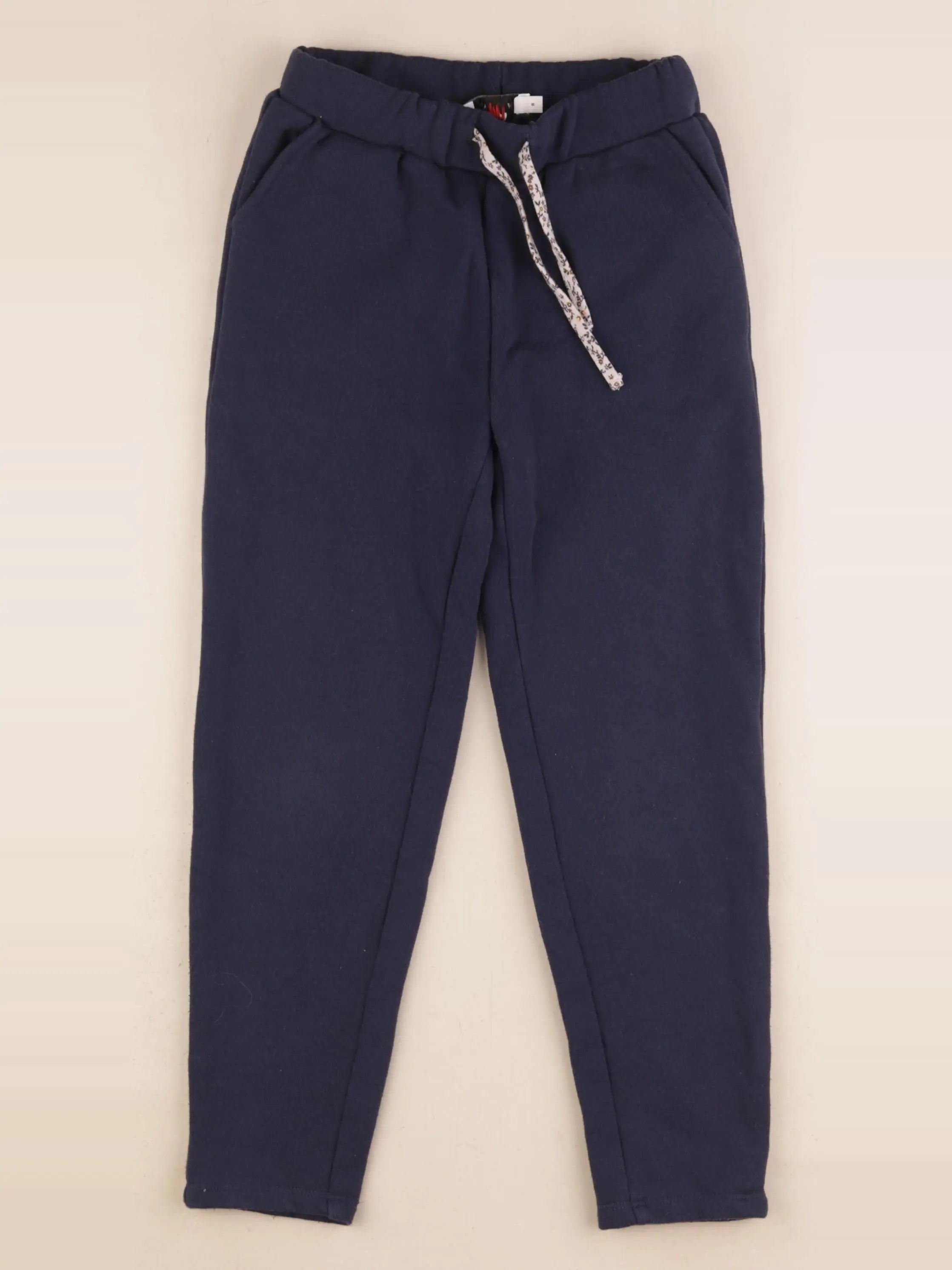 Cyrillus - jogging doublé bleu - 8 ans
