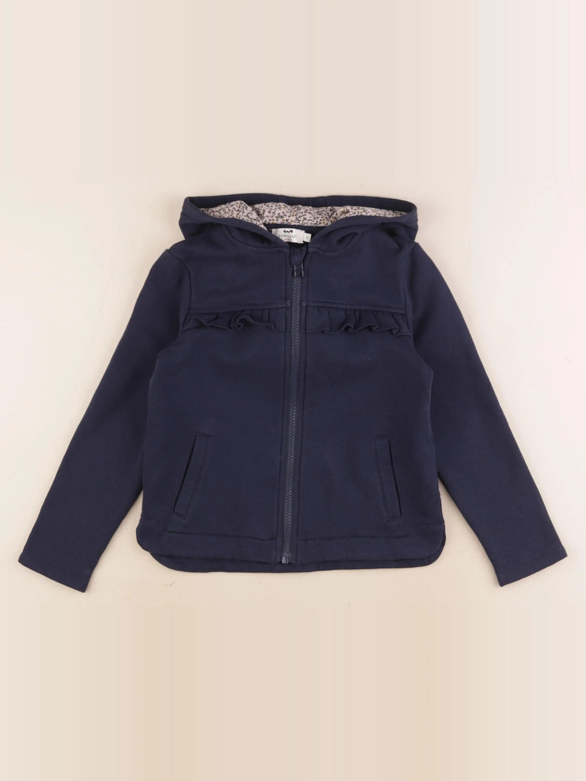 Cyrillus - sweat bleu - 8 ans