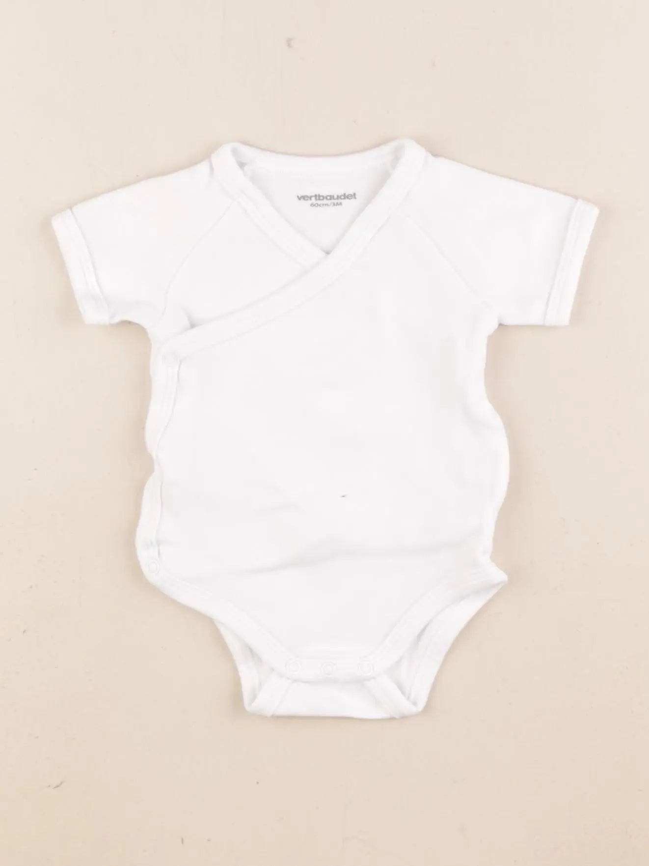 Vertbaudet - body blanc - 3 mois