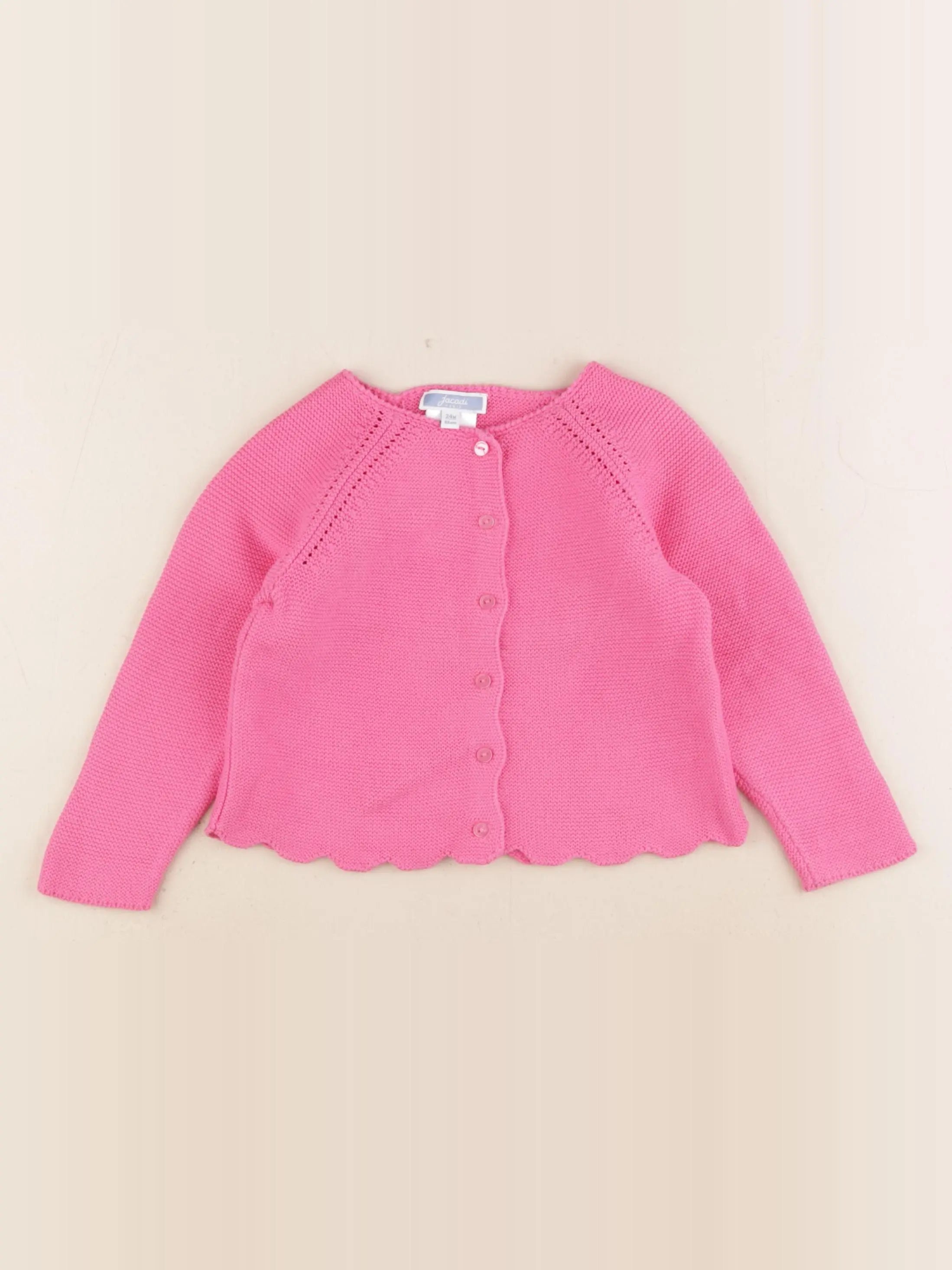 Jacadi - gilet rose - 24 mois