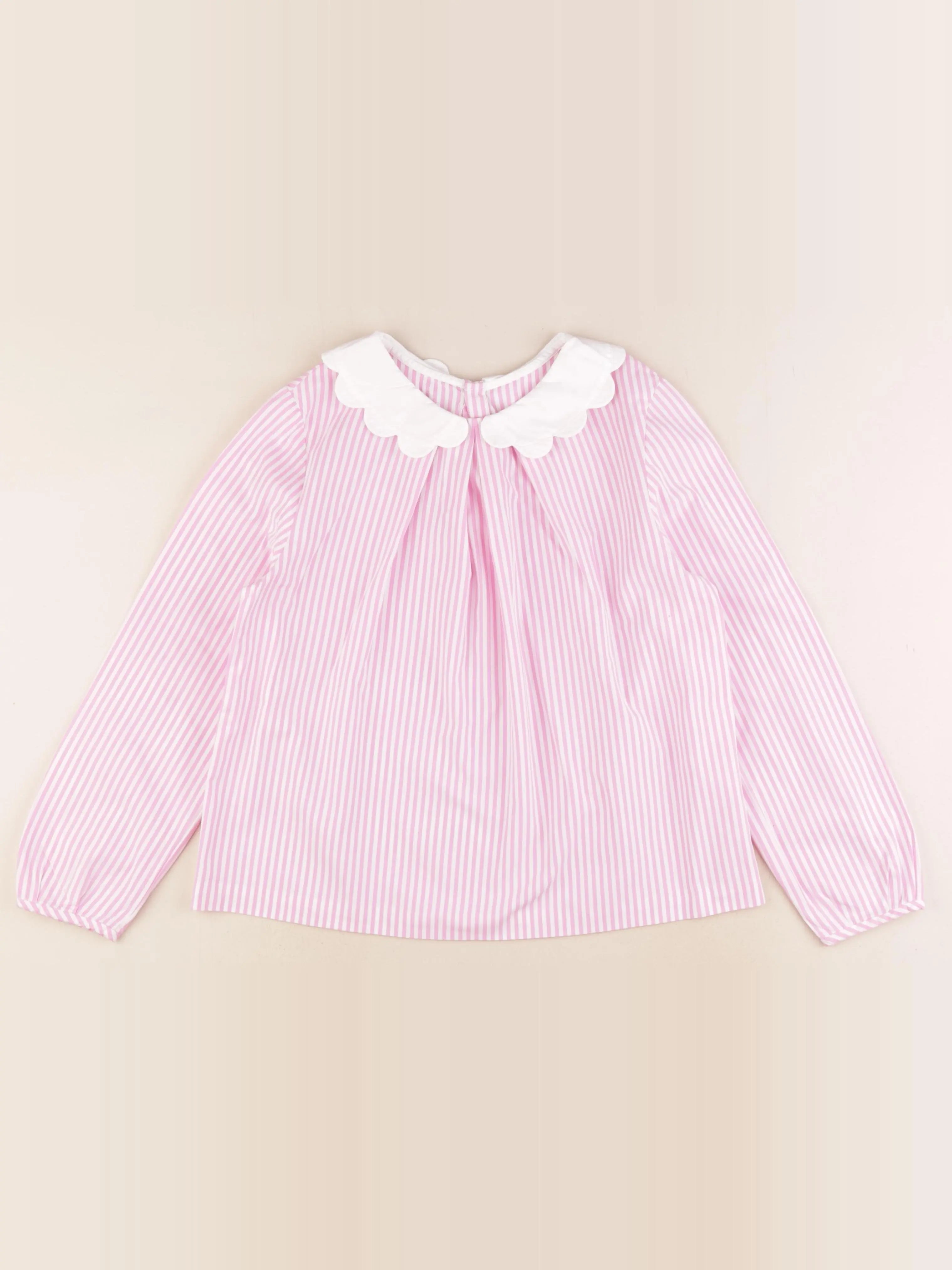 Jacadi - blouse blanc, rose - 10 ans