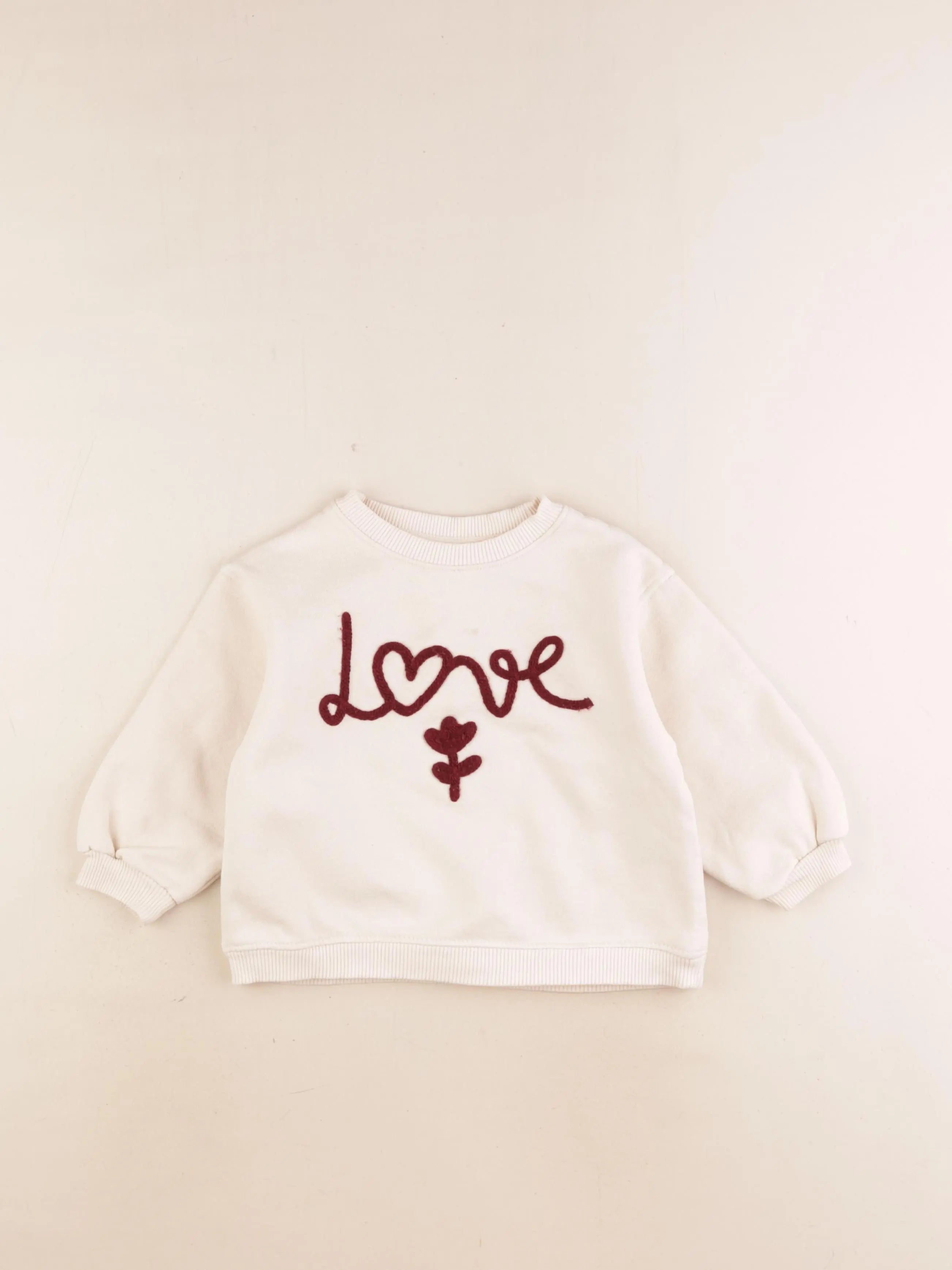 Zara - sweat beige - 2 ans