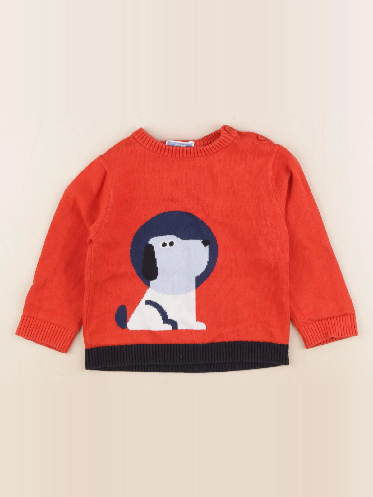 Jacadi - pull rouge - 36 mois