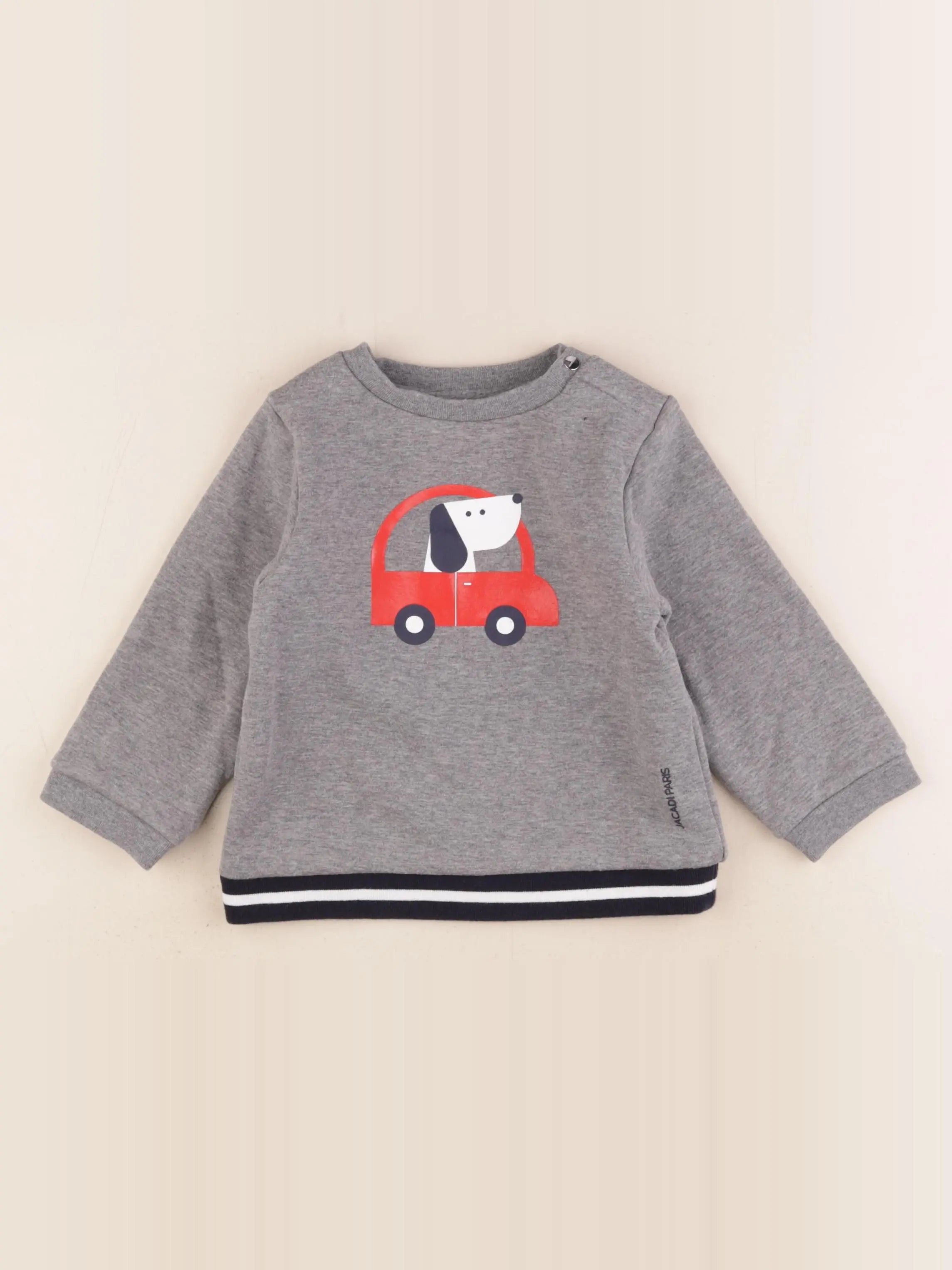 Jacadi - sweat gris - 36 mois