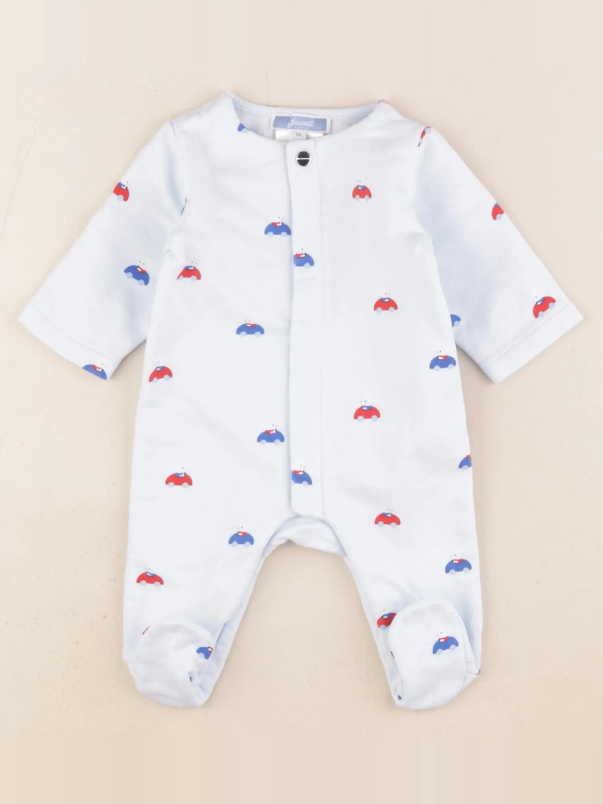 Jacadi - pyjama coton bleu - 1 mois
