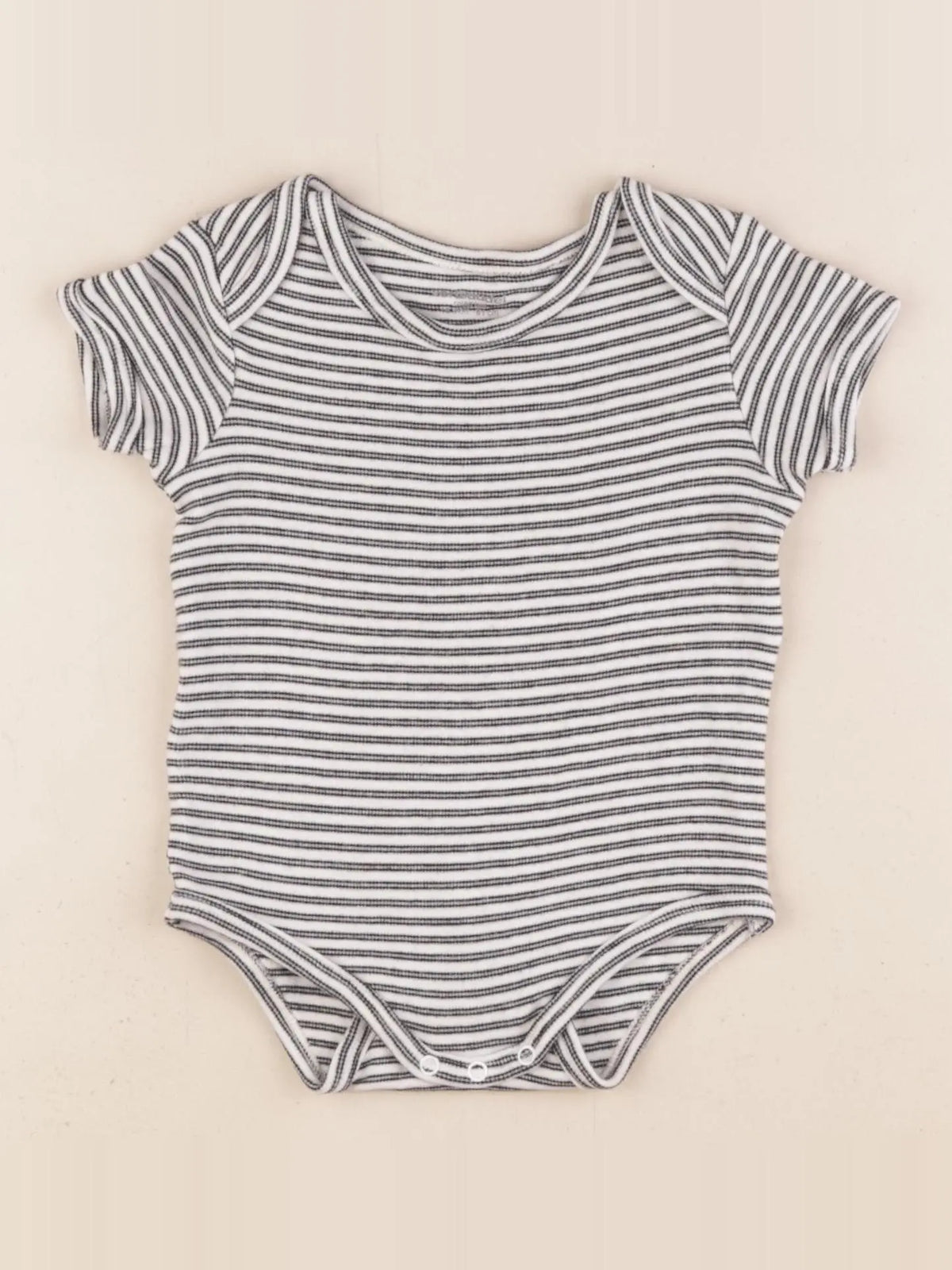 Vertbaudet - body blanc, bleu - 18 mois
