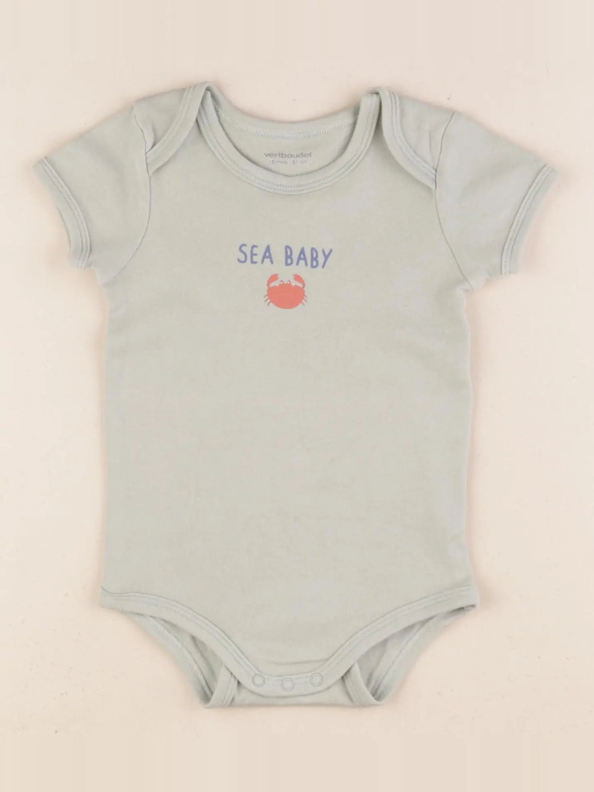 Vertbaudet - body vert - 18 mois