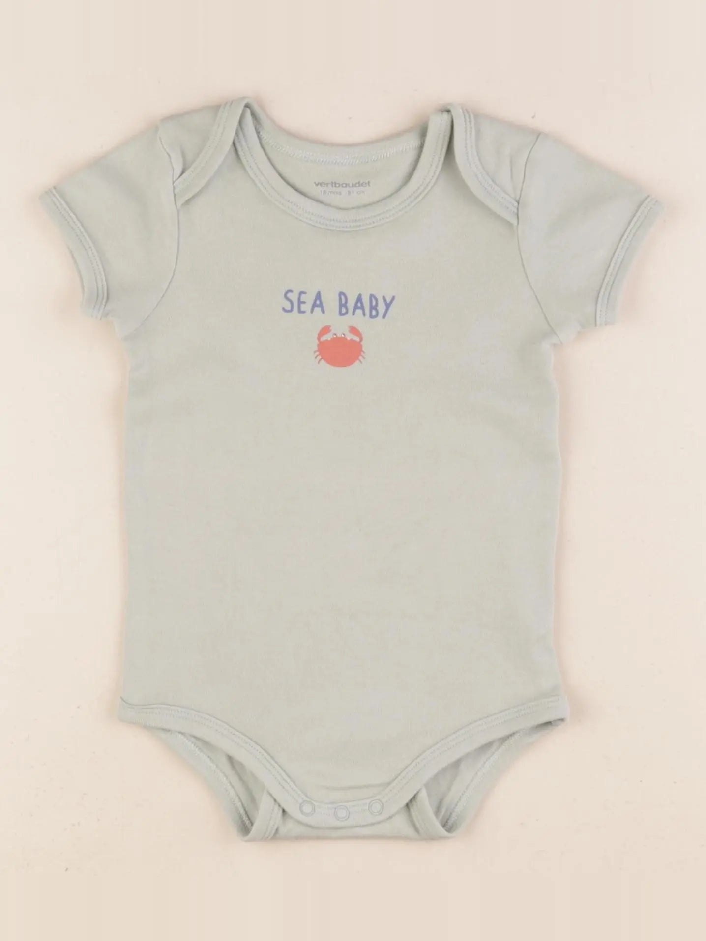 Vertbaudet - body vert - 18 mois