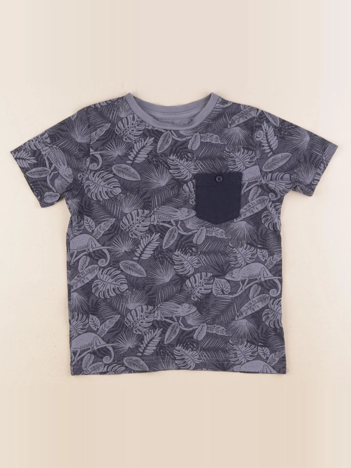 Vertbaudet - tee-shirt bleu - 5 ans