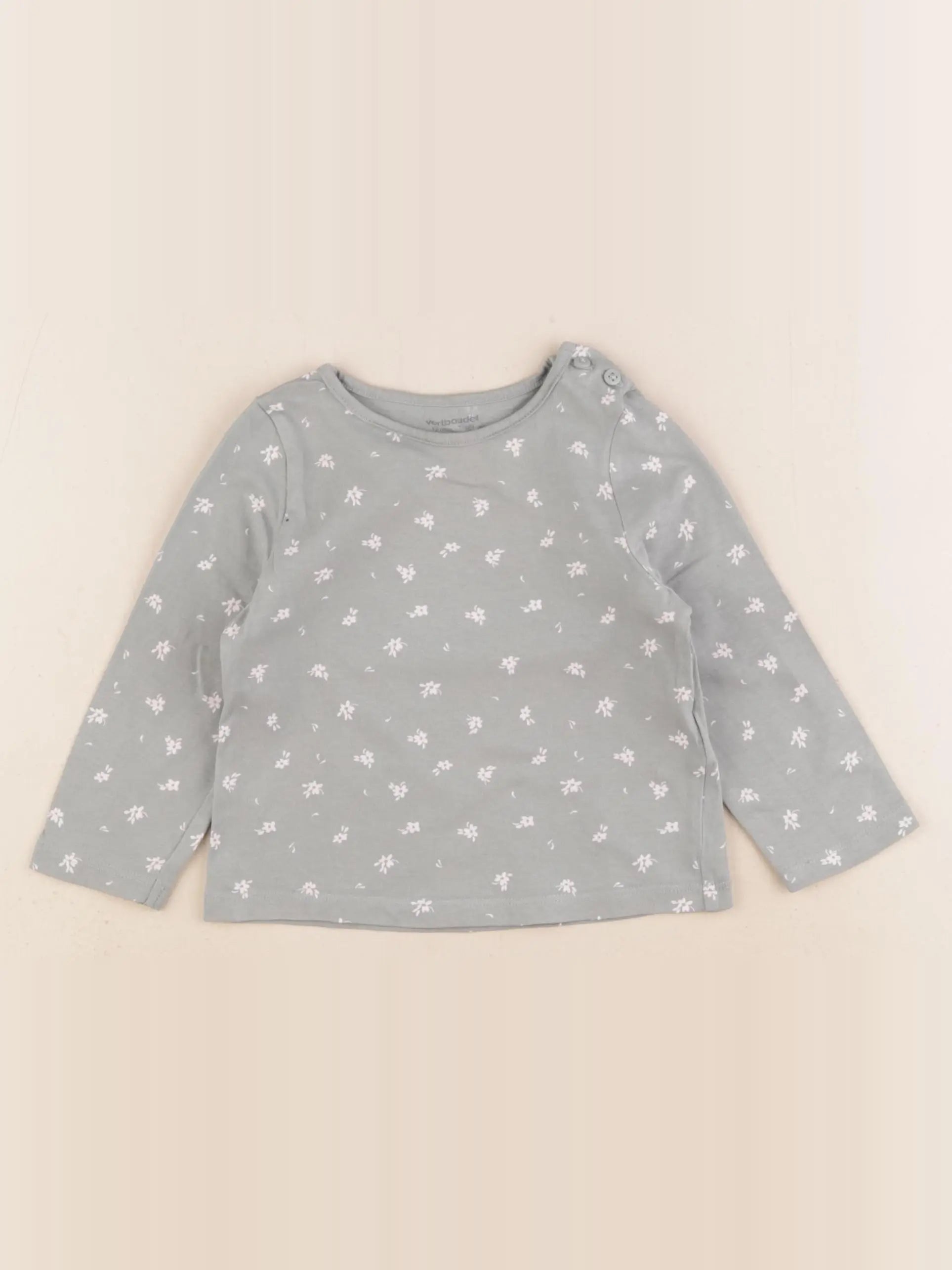 Vertbaudet - tee-shirt bleu - 1 an