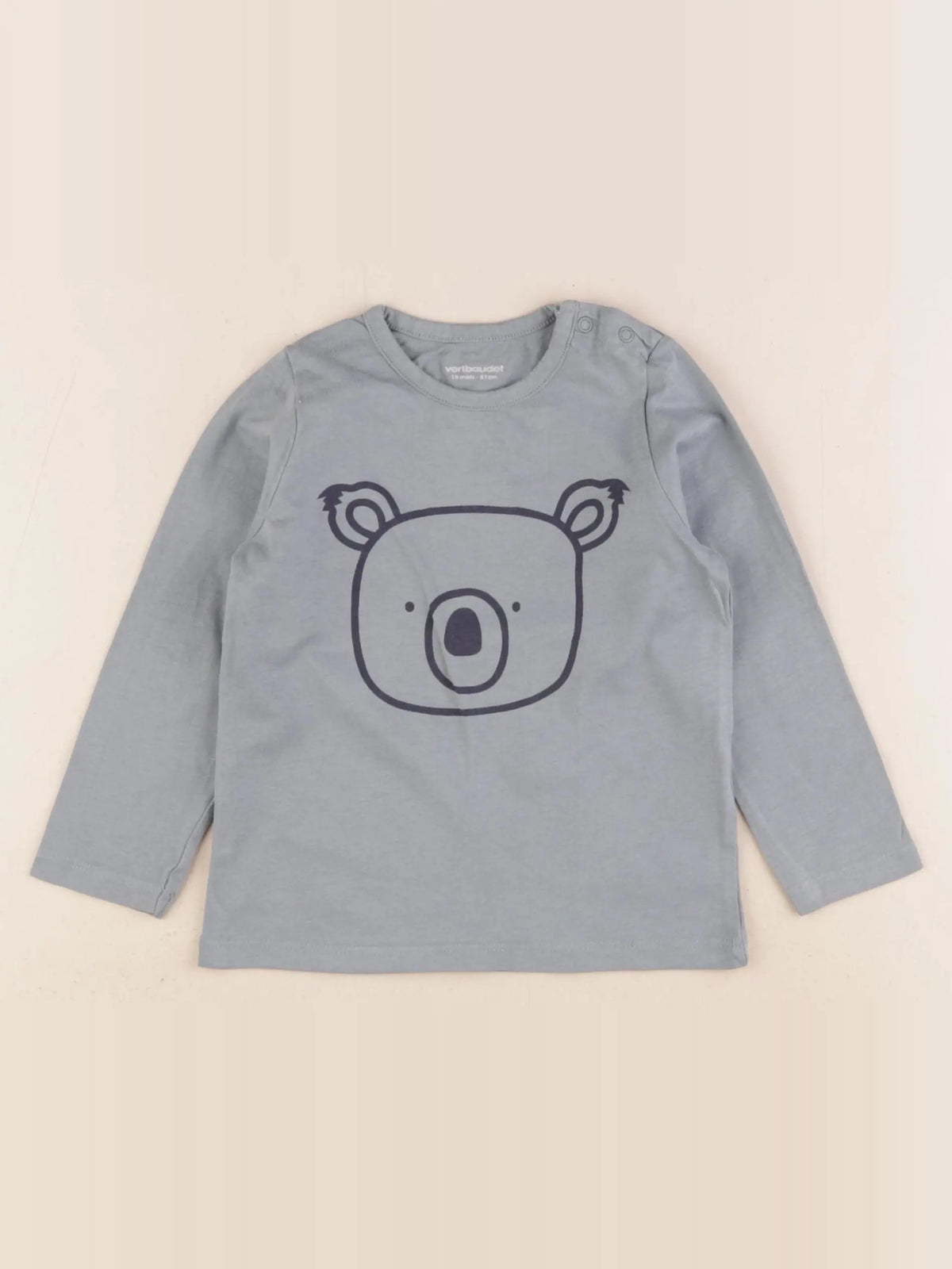 Vertbaudet - tee-shirt bleu - 18 mois