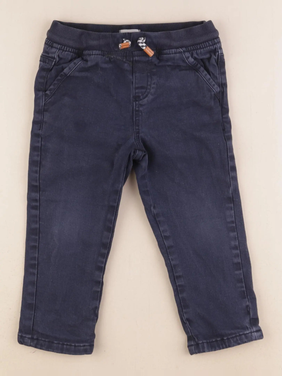 Vertbaudet - pantalon doublé bleu - 3 ans