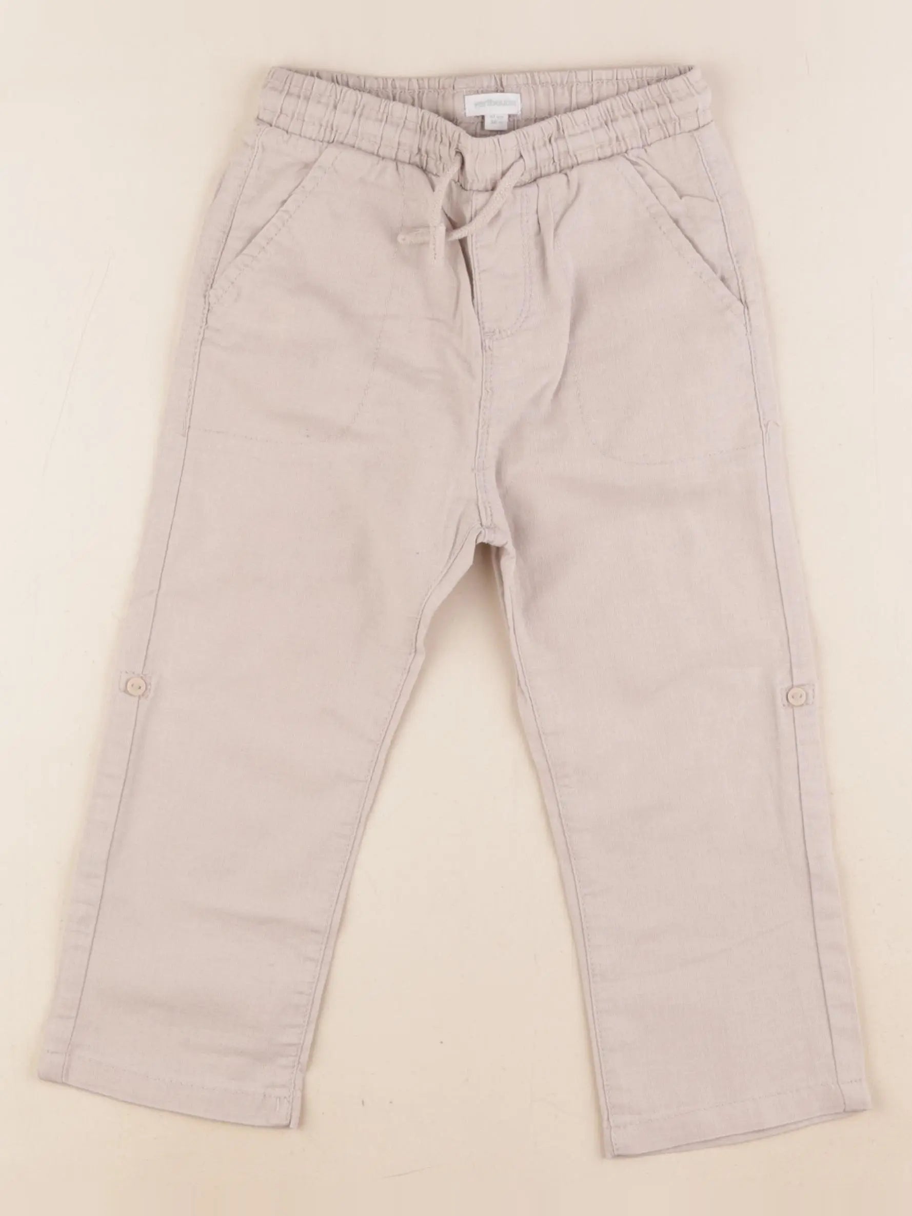 Vertbaudet - pantalon beige - 3 ans
