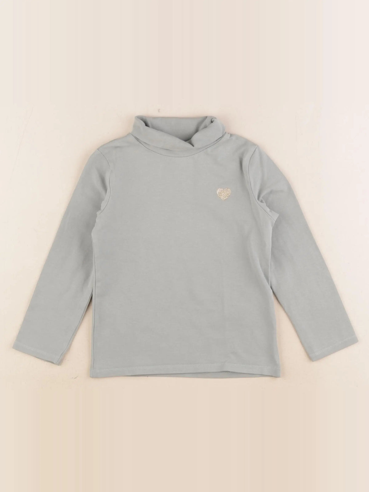 Vertbaudet - sous-pull bleu, or - 3 ans