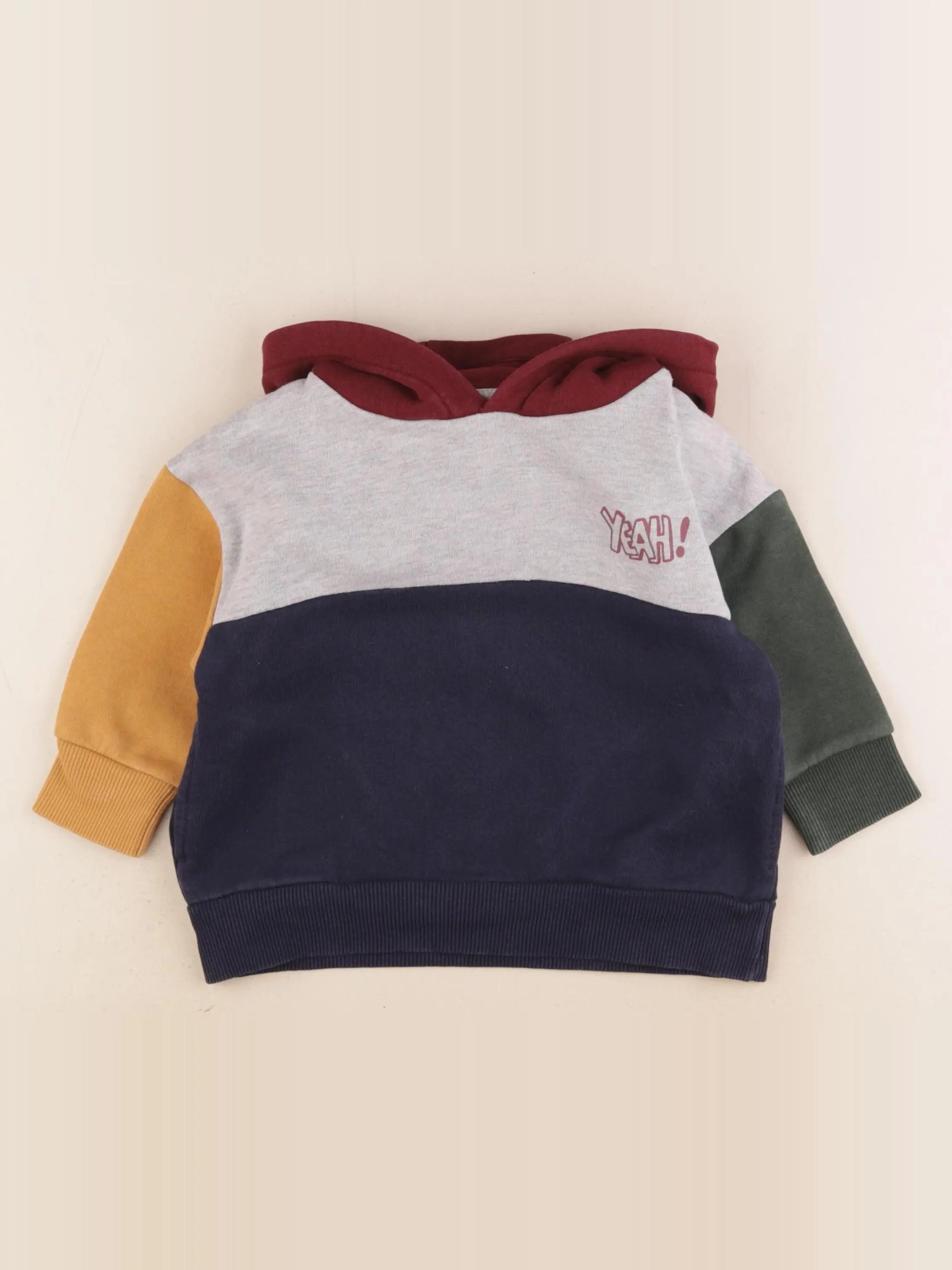 Vertbaudet - sweat multicolore - 2 ans