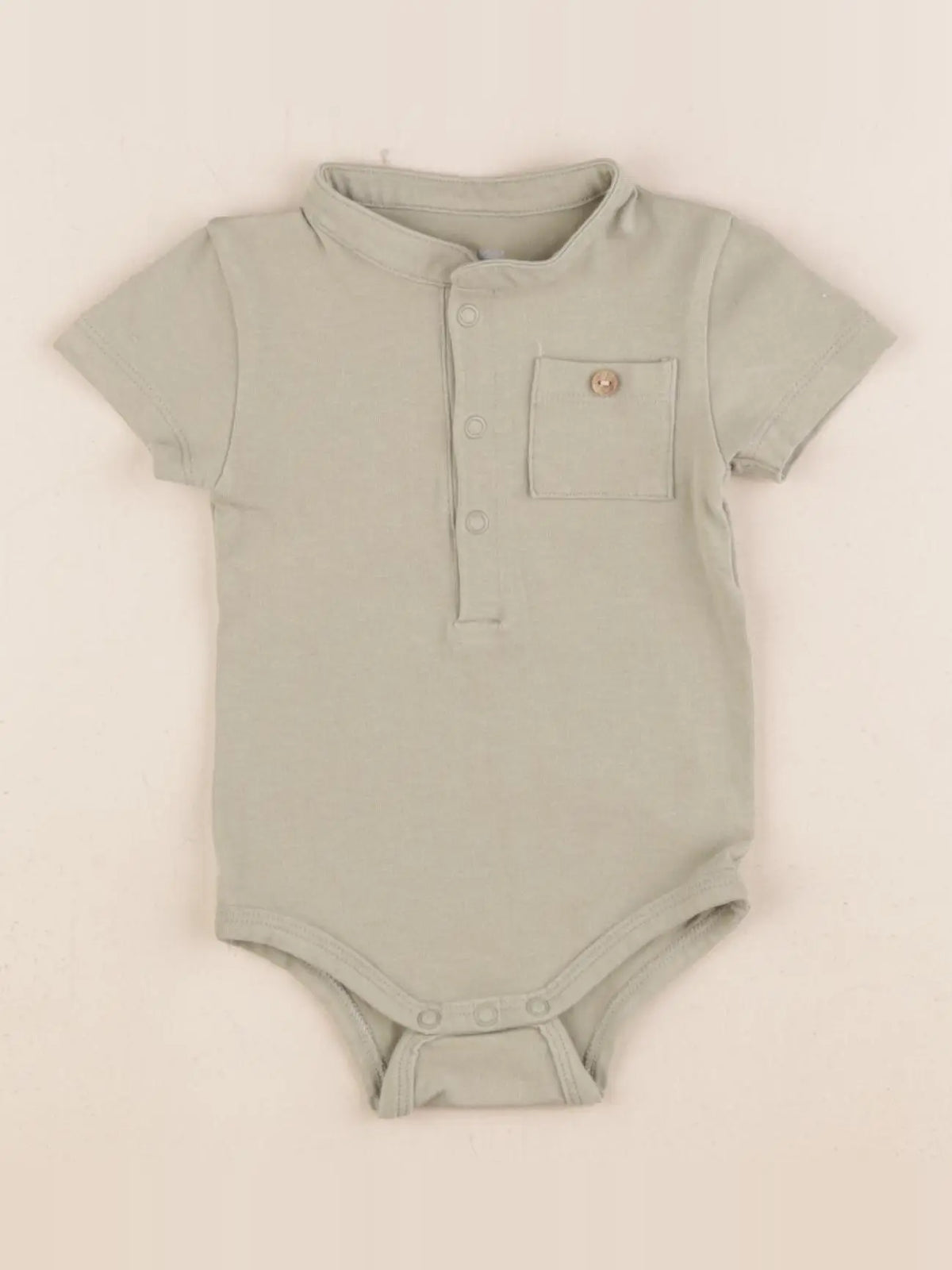 Vertbaudet - body tee-shirt vert - 3 mois
