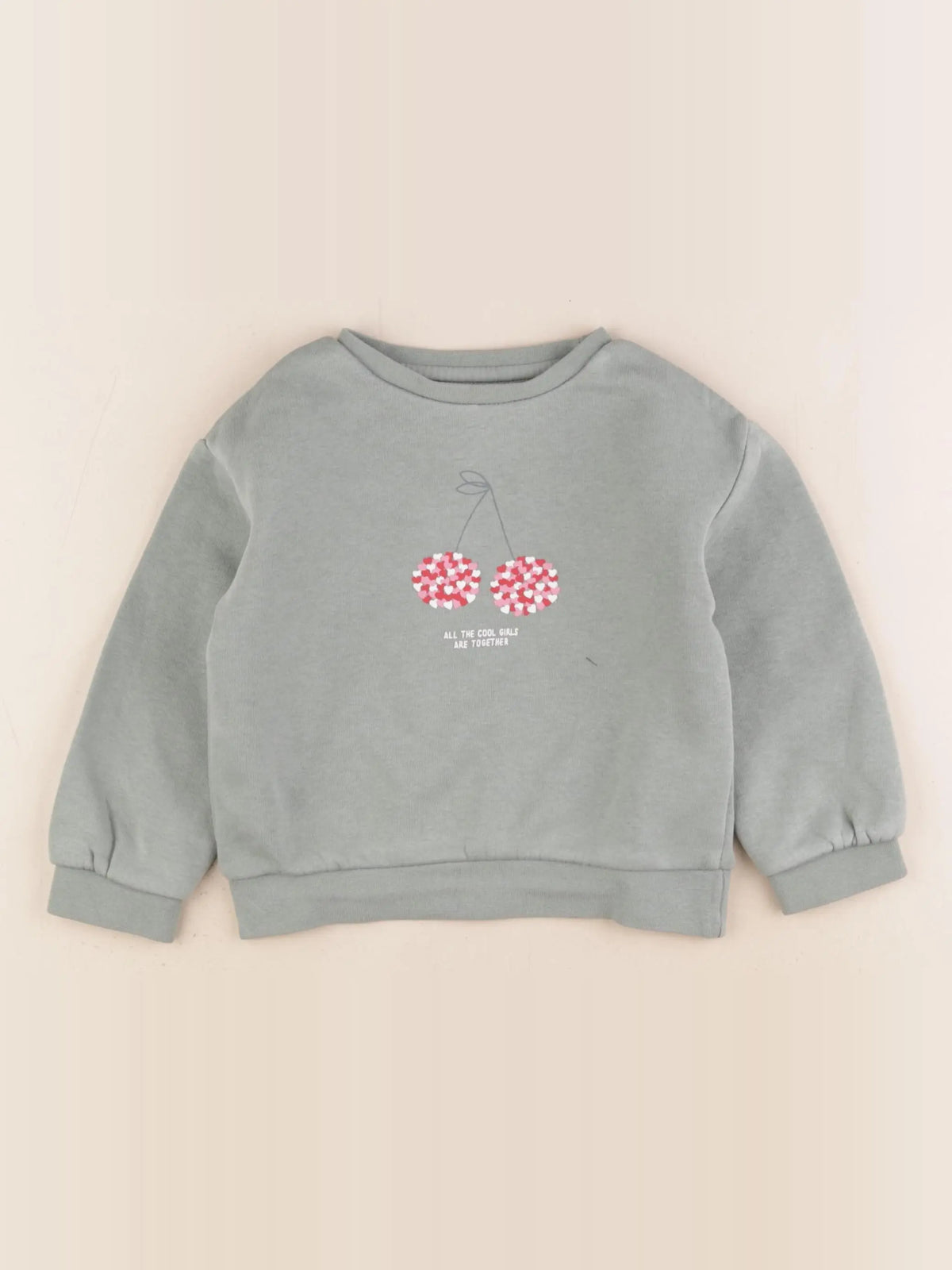 Vertbaudet - sweat vert - 3 ans