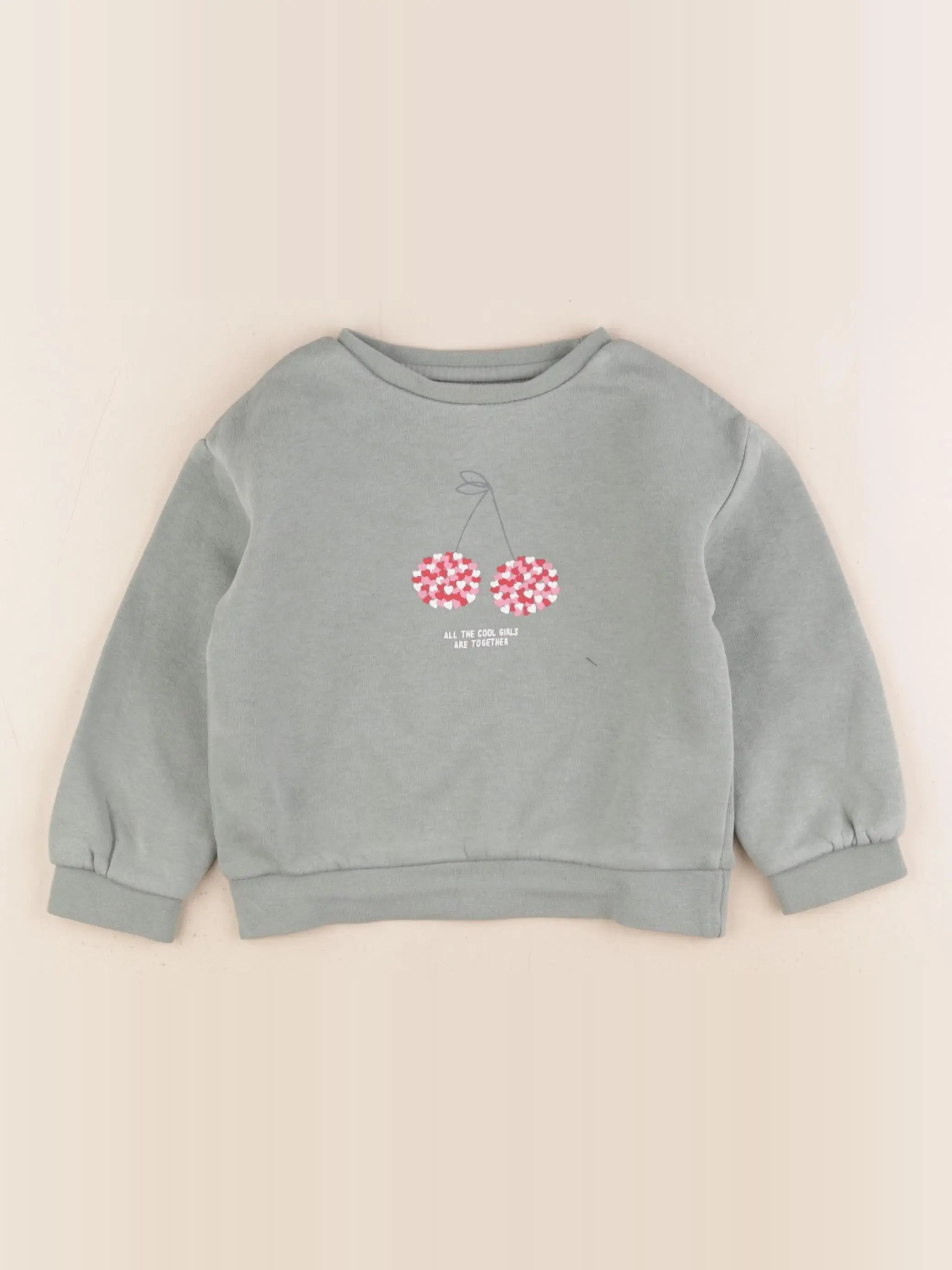 Vertbaudet - sweat vert - 3 ans