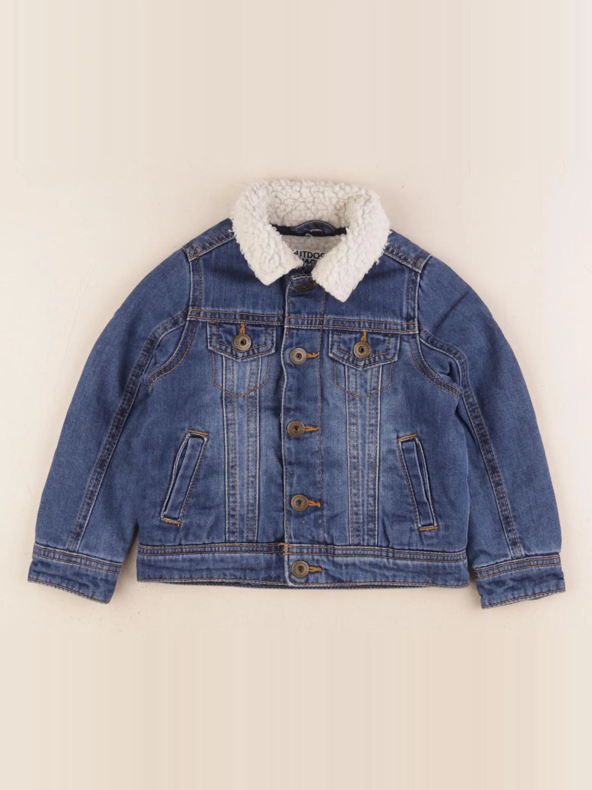 Vertbaudet - veste doublé bleu - 3 ans