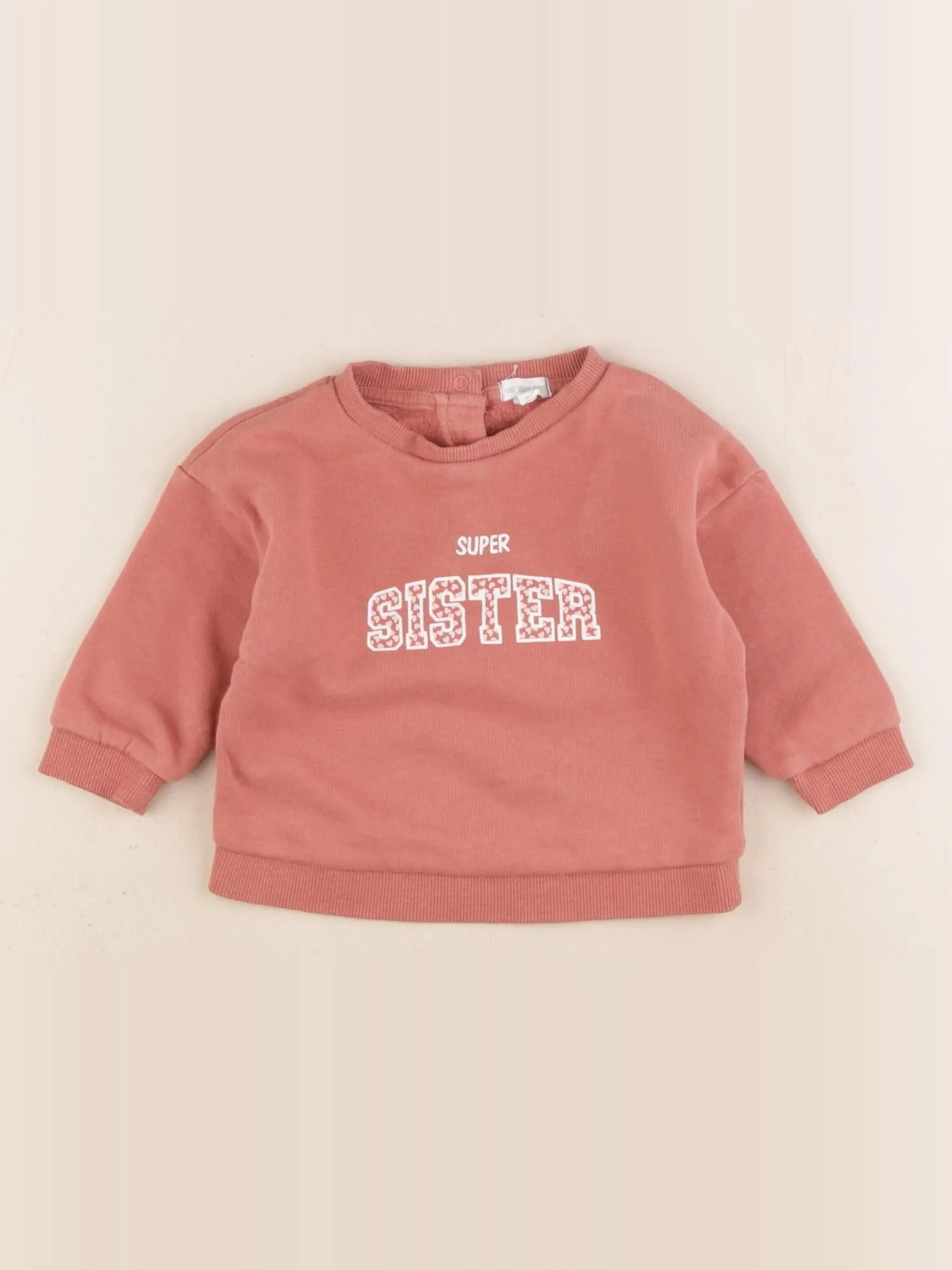 Vertbaudet - sweat marron - 9 mois