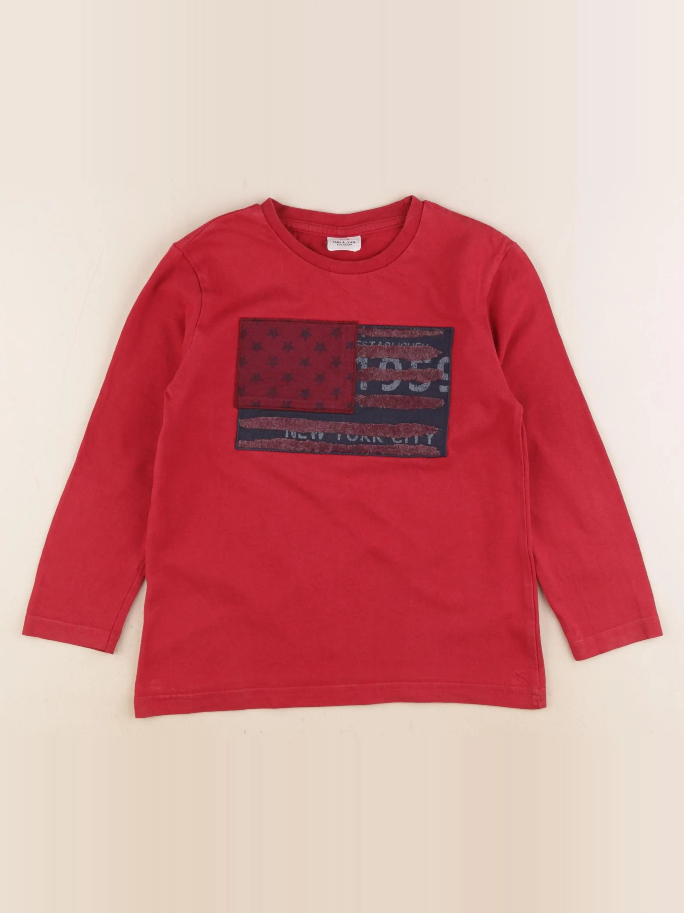 Tape à l'oeil - tee-shirt rouge - 8 ans