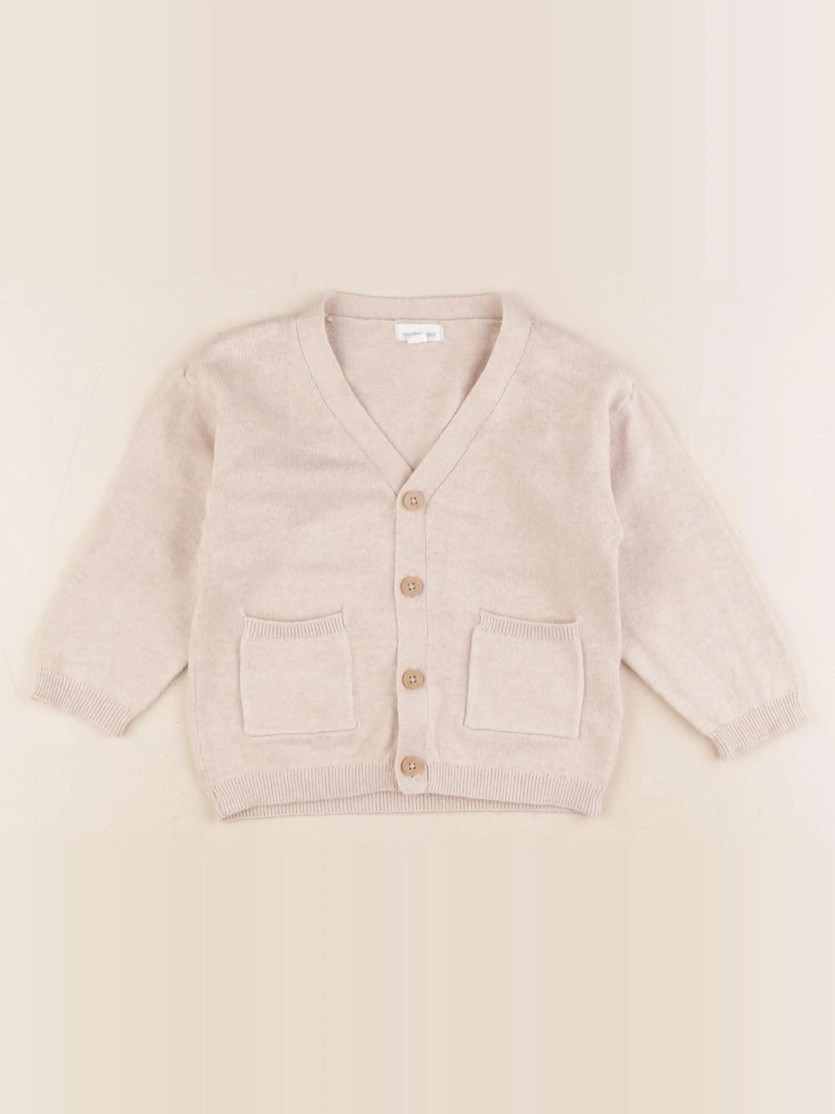 Vertbaudet - gilet beige - 24 mois