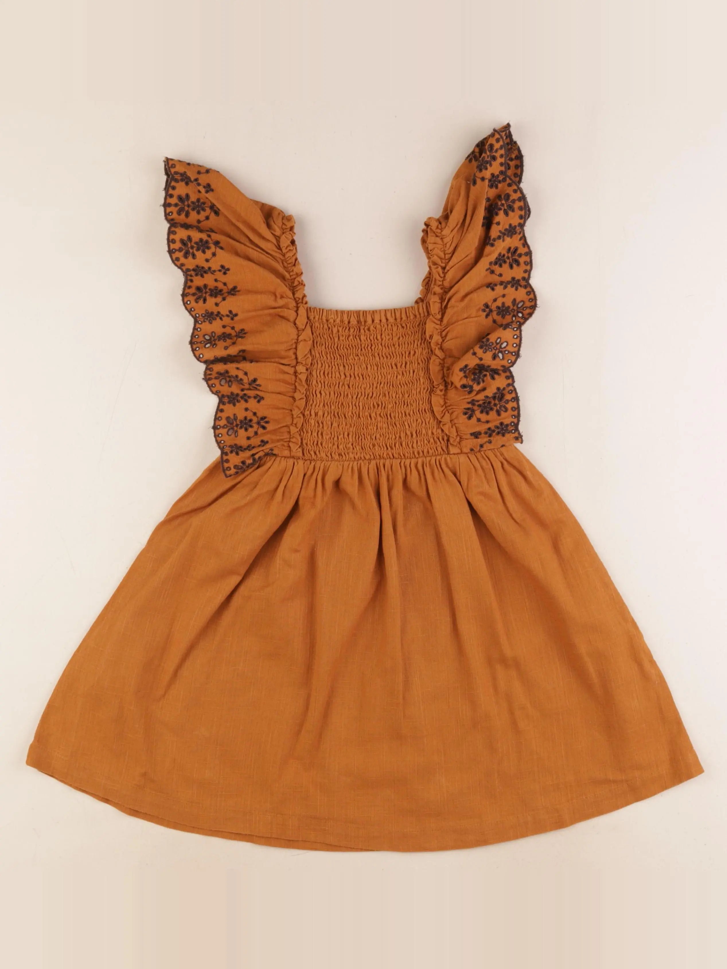 Vertbaudet - robe marron - 5 ans