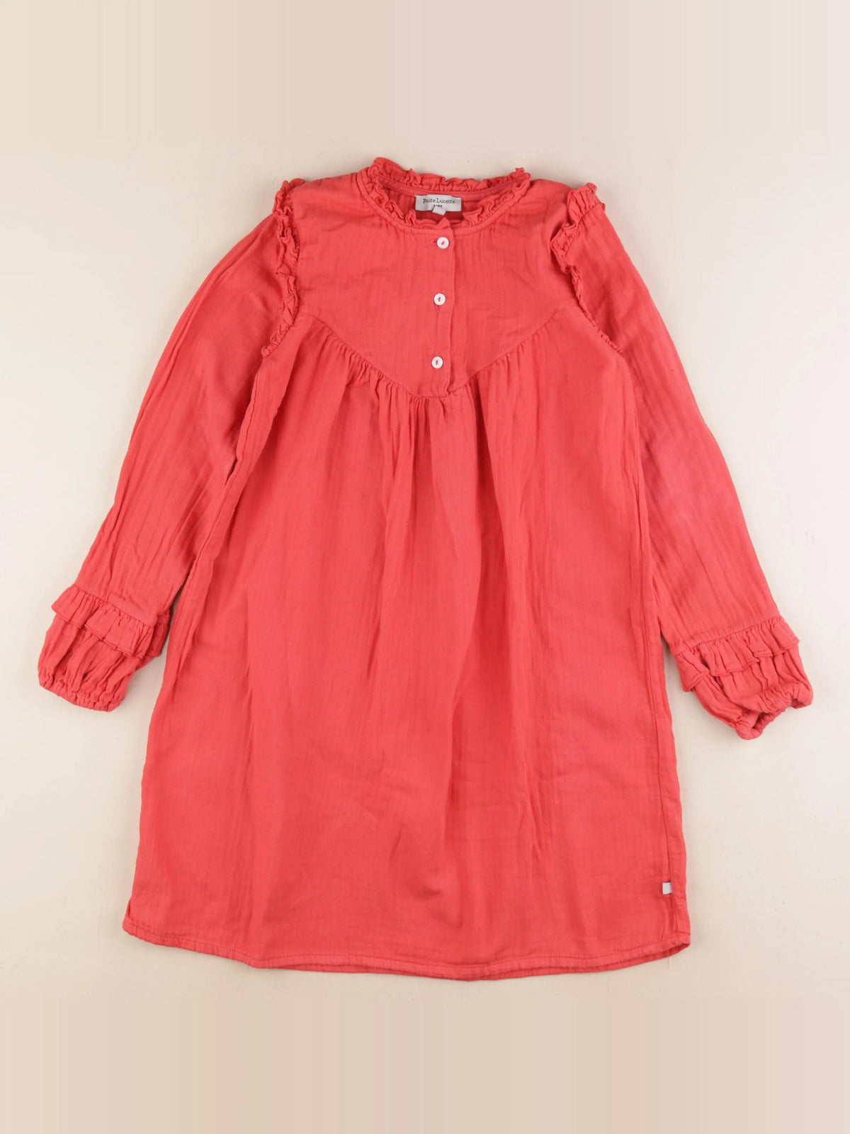 Petite Lucette - robe rose - 8 ans