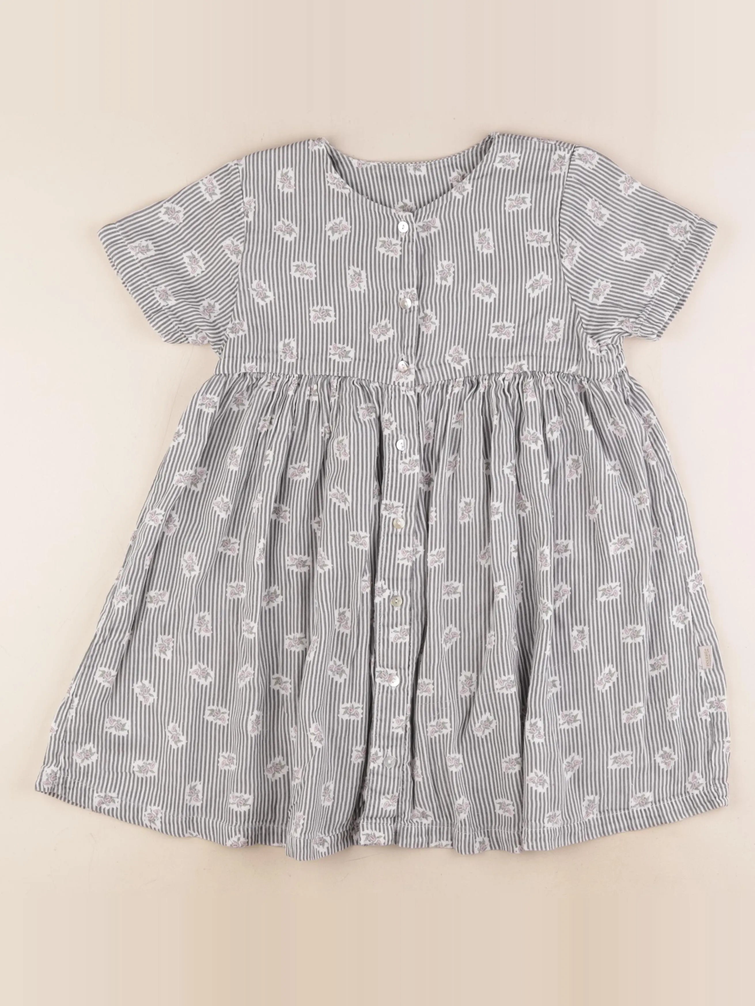 Poudre Organic - robe gris - 8 ans