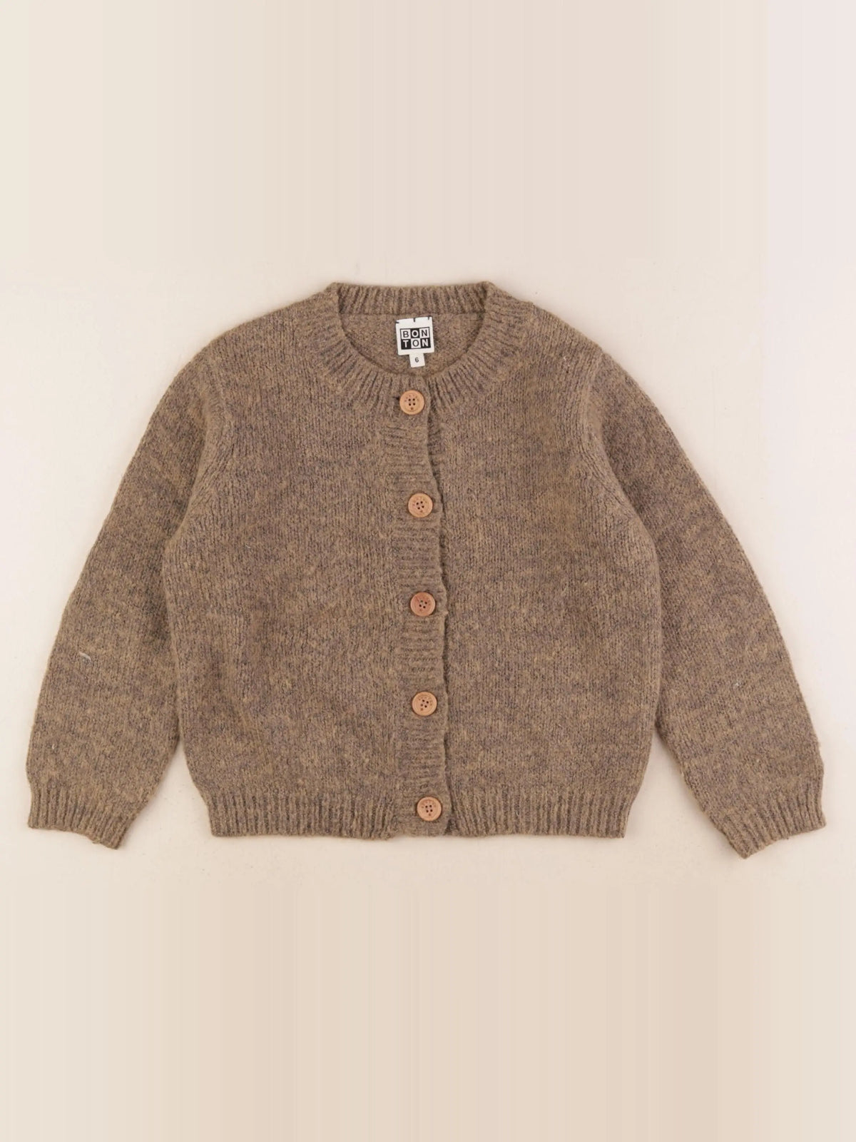 Bonton - gilet marron - 6 ans
