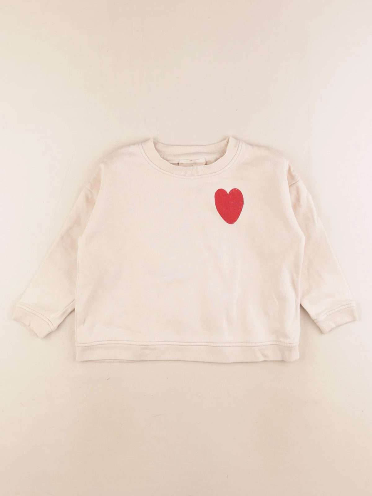 Petit Sézane  - sweat beige - 4 ans