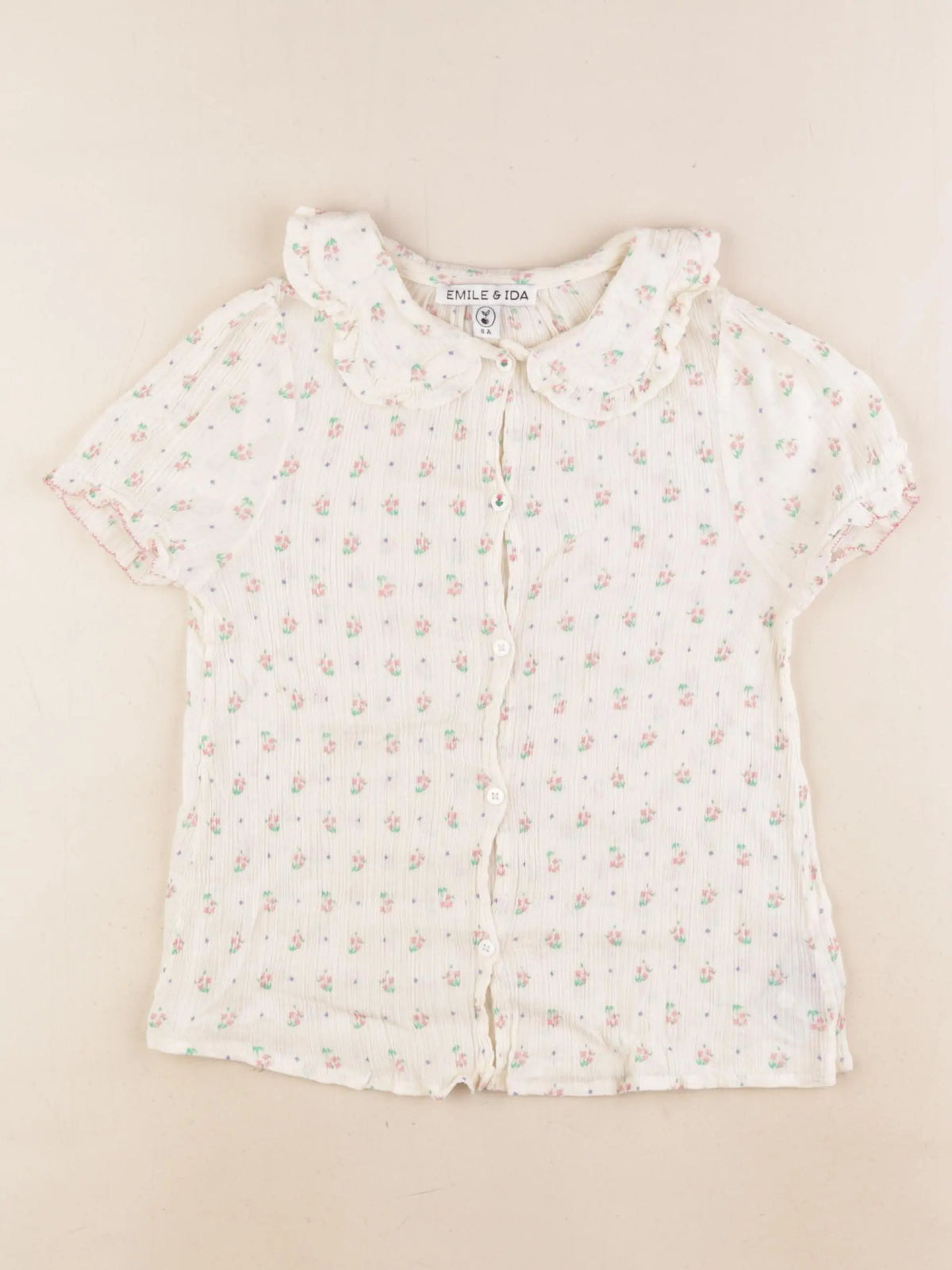 Emile et Ida - blouse beige - 8 ans