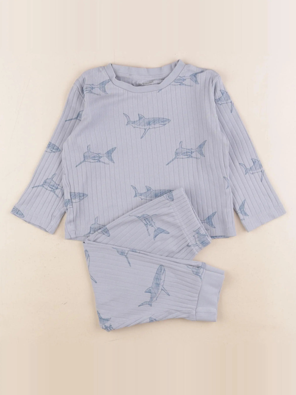 Vertbaudet - pyjama coton bleu - 3 ans