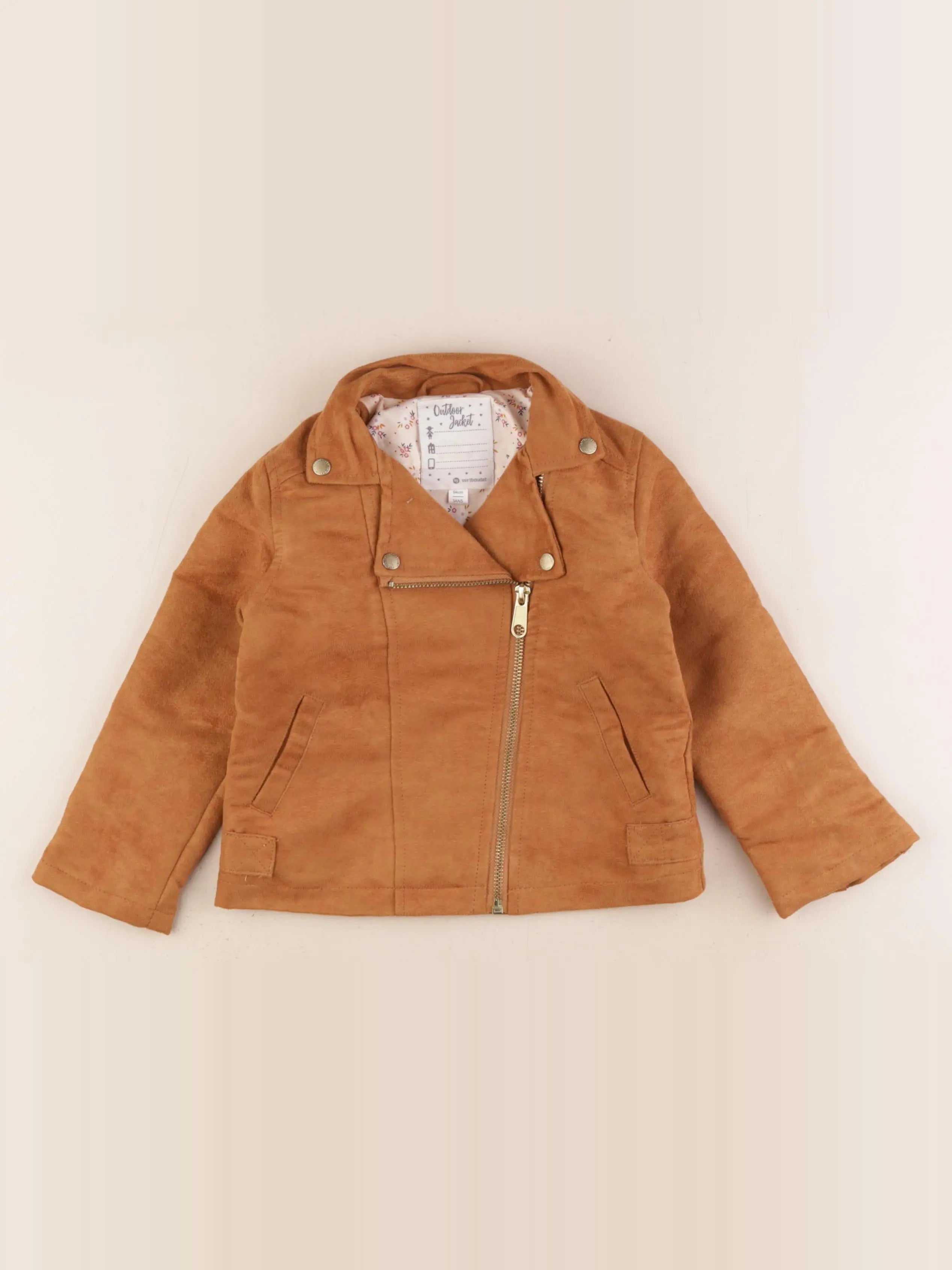 Vertbaudet - veste marron - 3 ans
