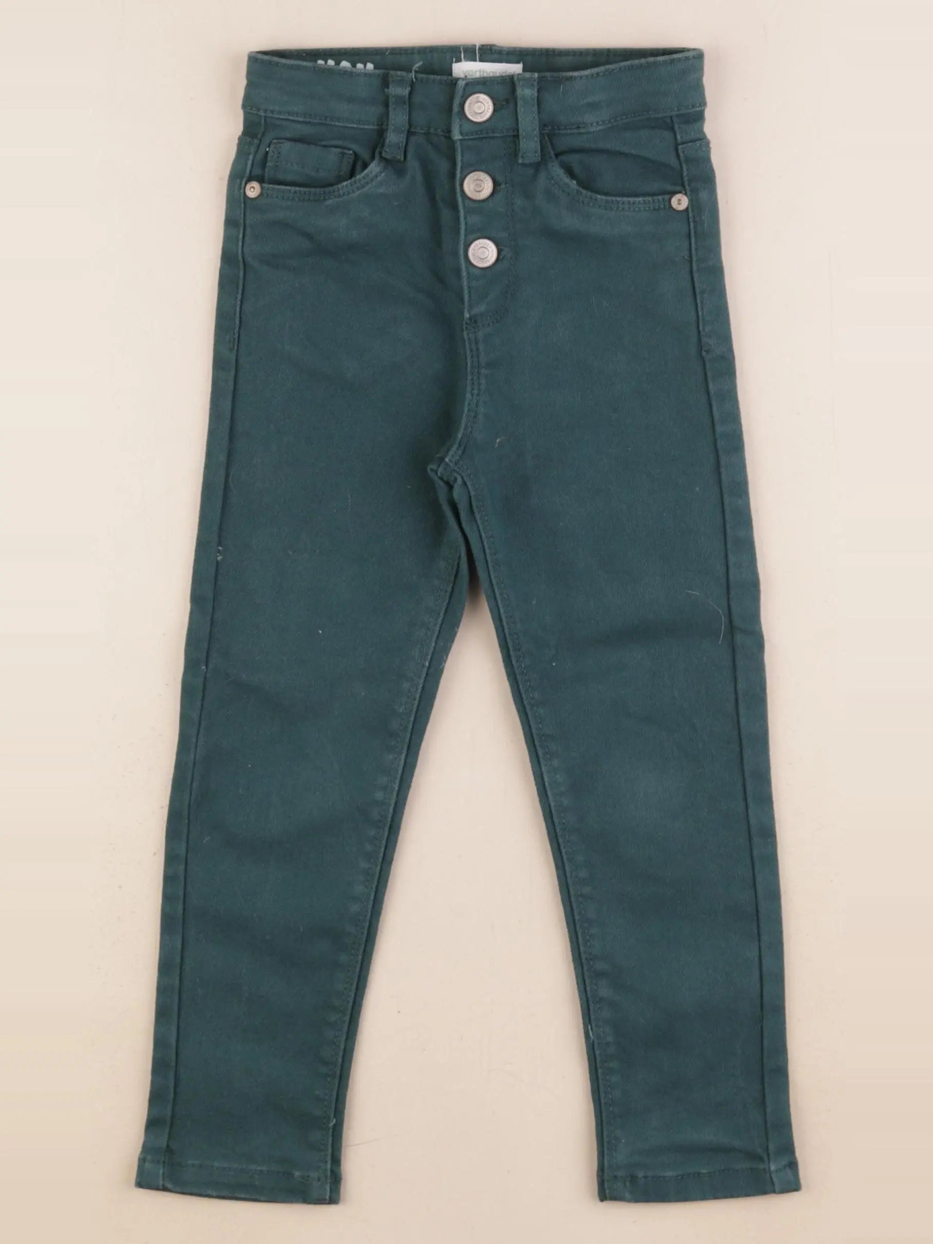 Vertbaudet - pantalon vert - 4 ans