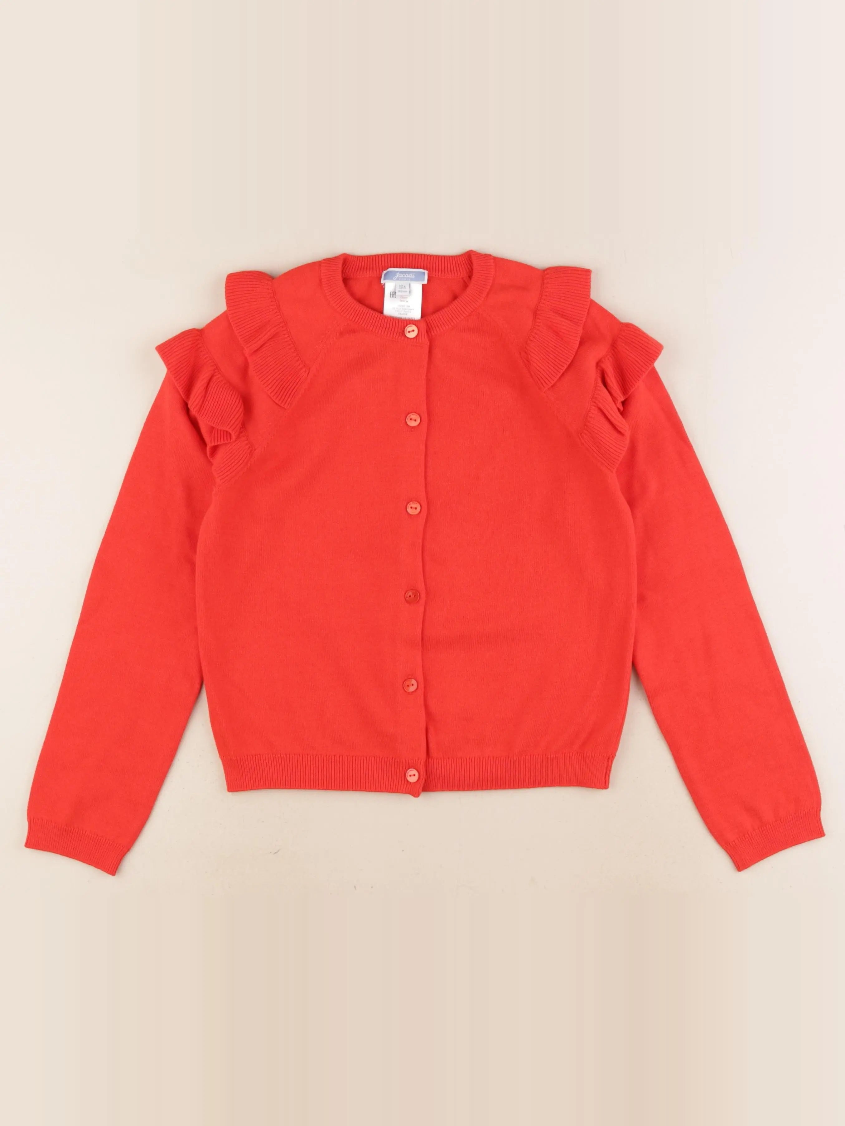 Jacadi - gilet rouge - 10 ans