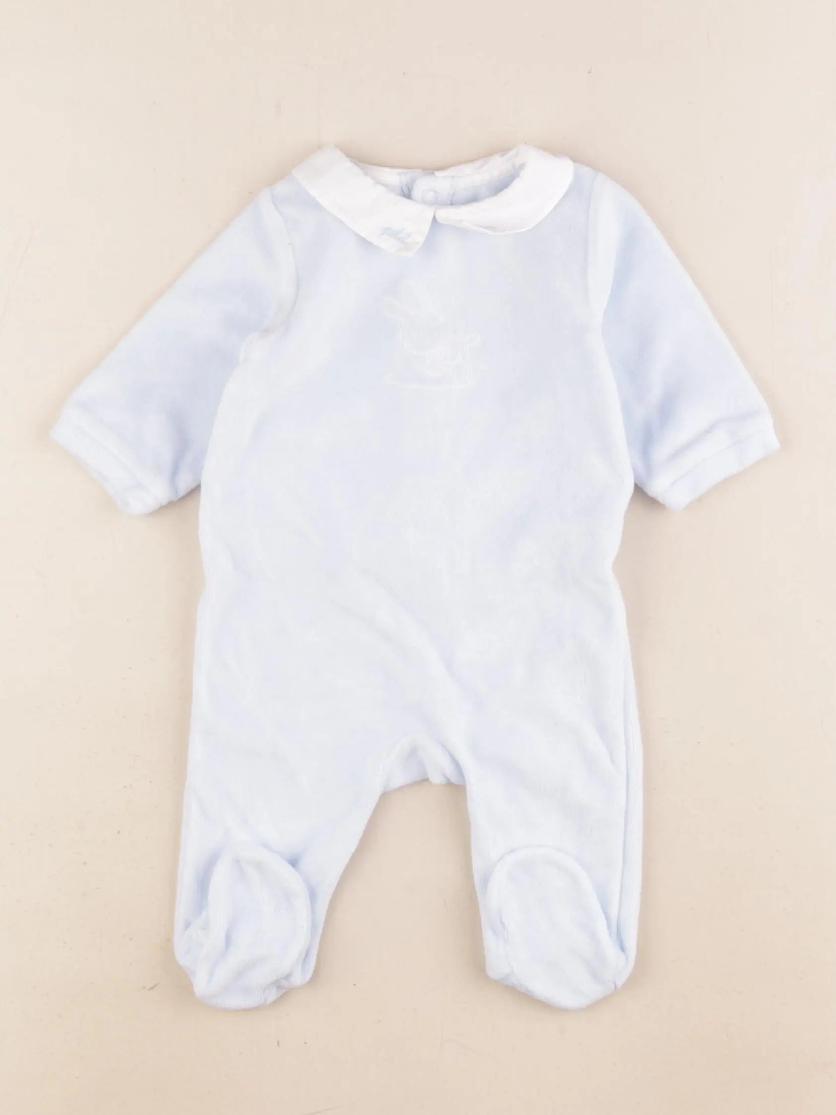 Jacadi - pyjama velours bleu - 3 mois