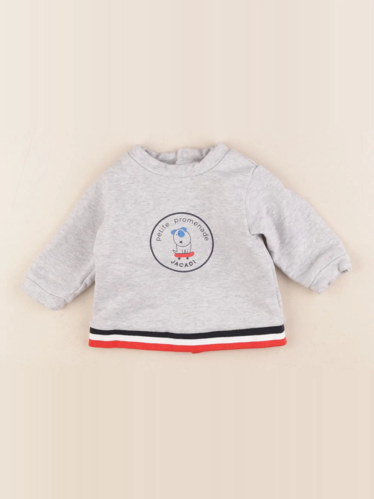 Jacadi - sweat gris - 3 mois