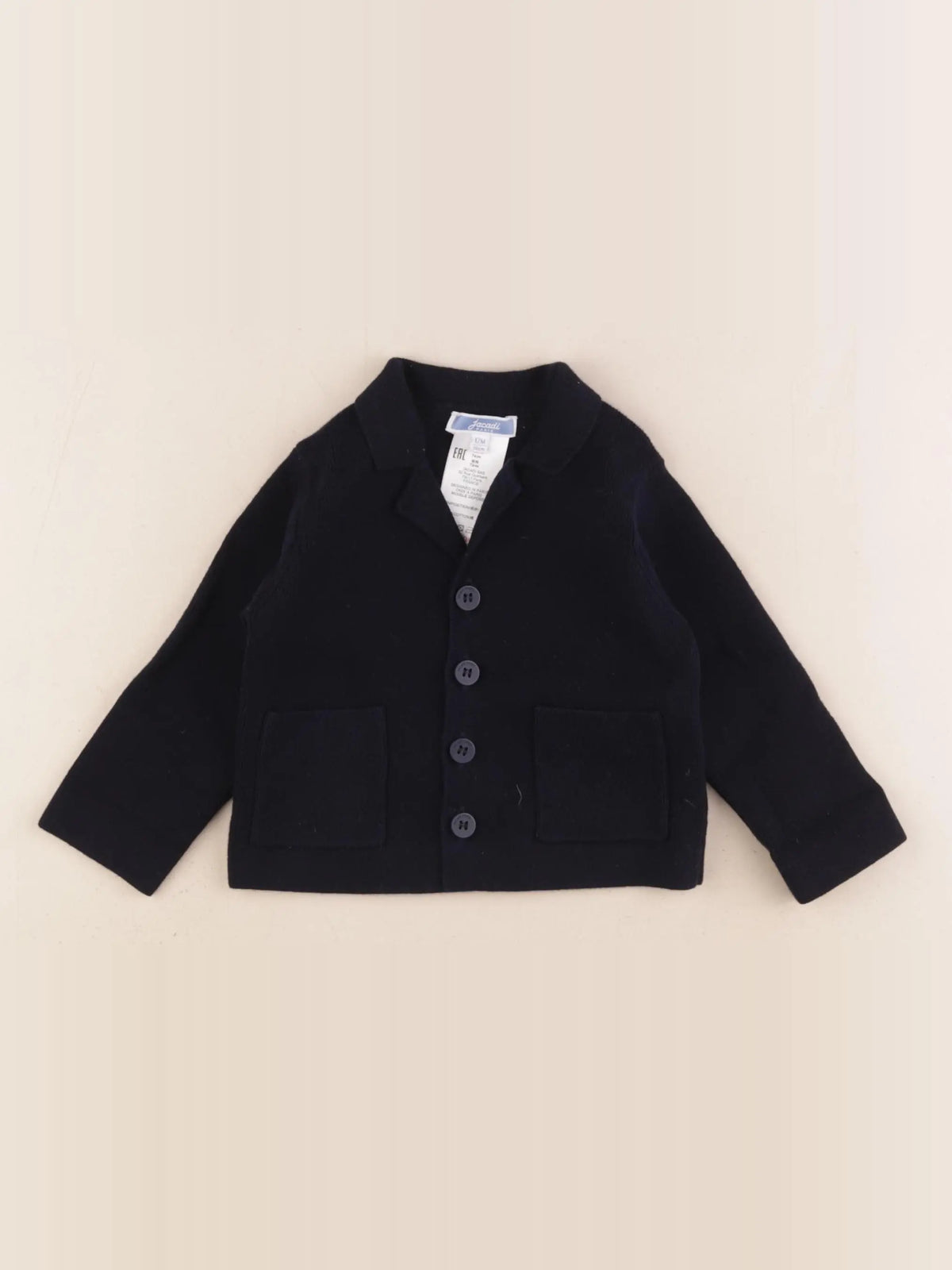 Jacadi - gilet bleu - 12 mois