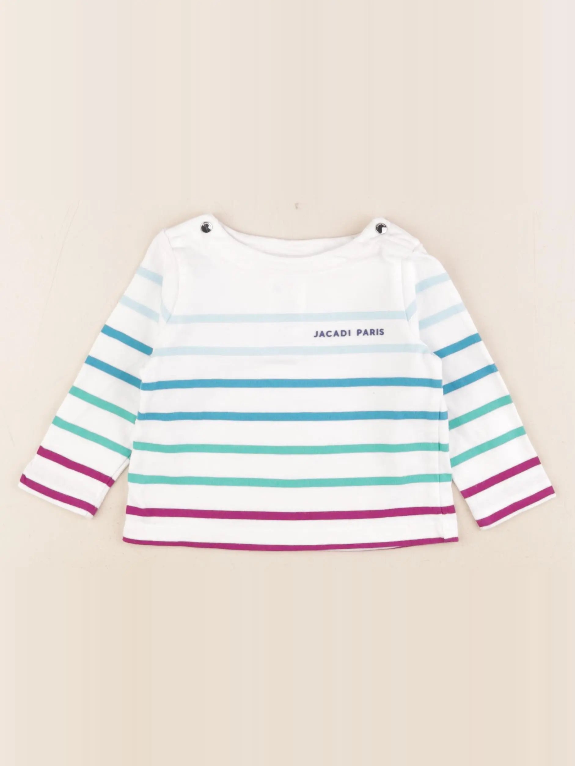 Jacadi - tee-shirt multicolore - 12 mois