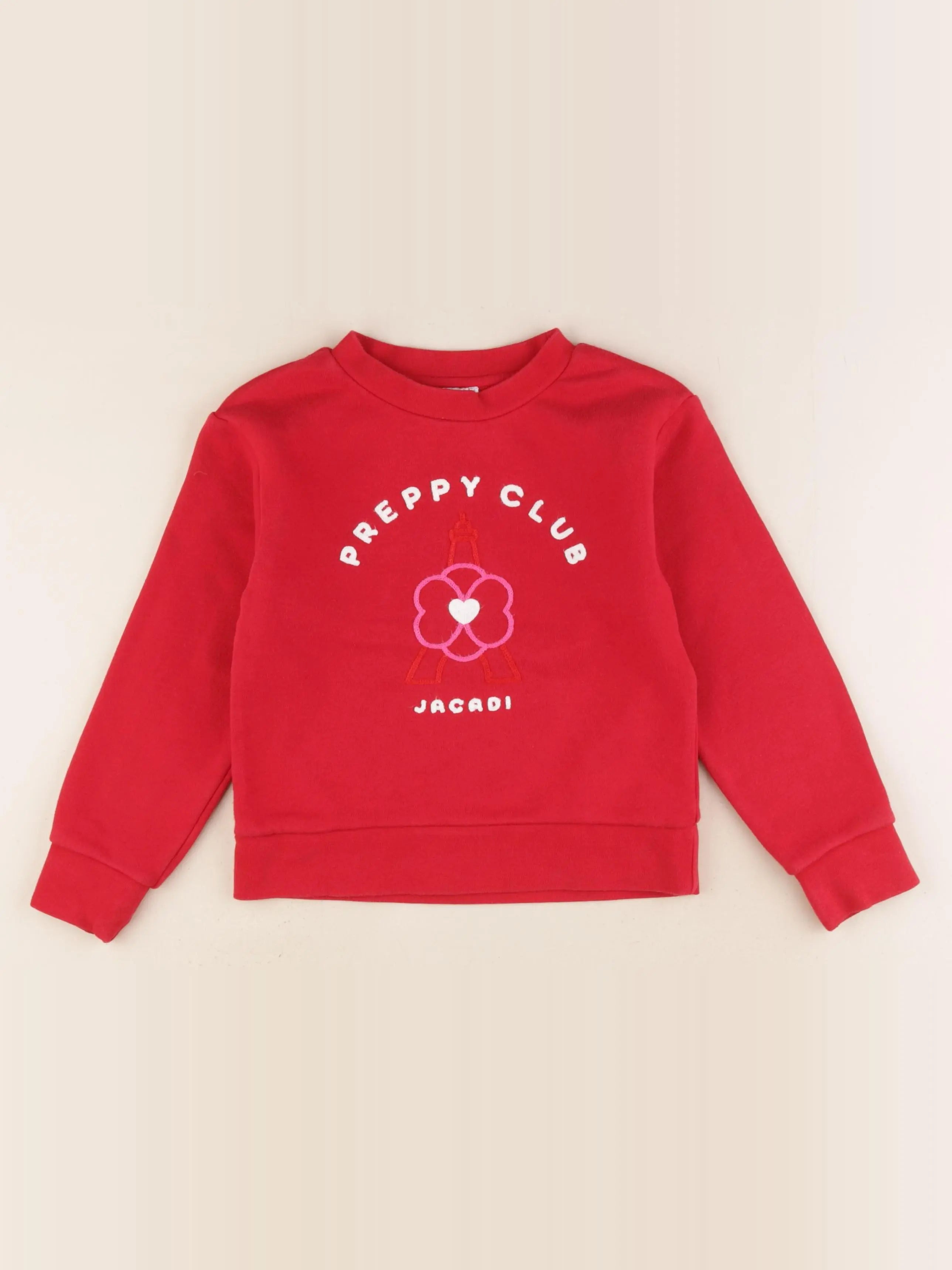 Jacadi - sweat rouge - 6 ans