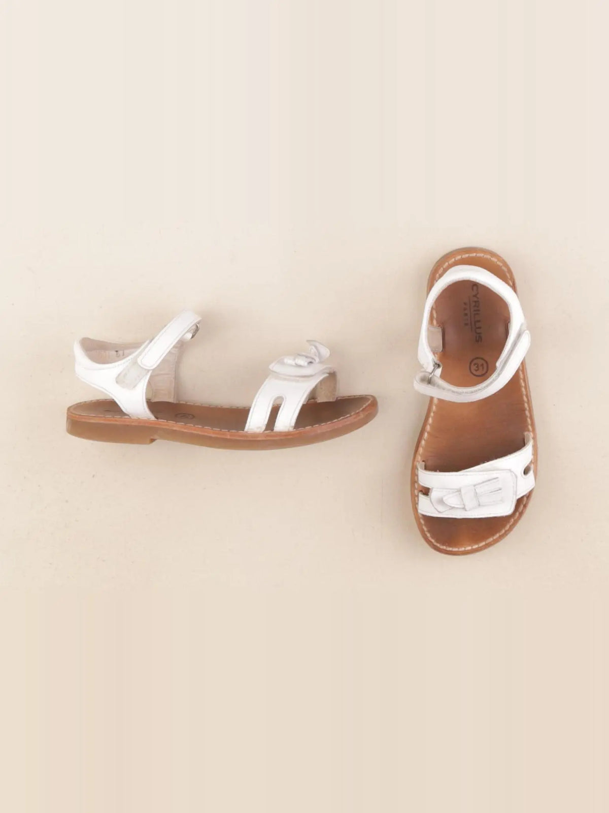 Cyrillus - sandales blanc - pointure 31