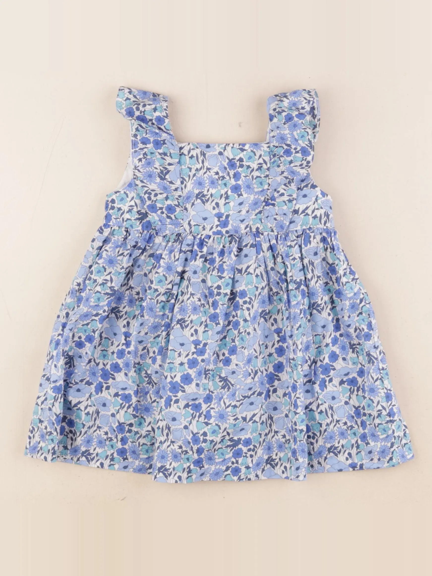 Jacadi - robe liberty bleu - 12 mois