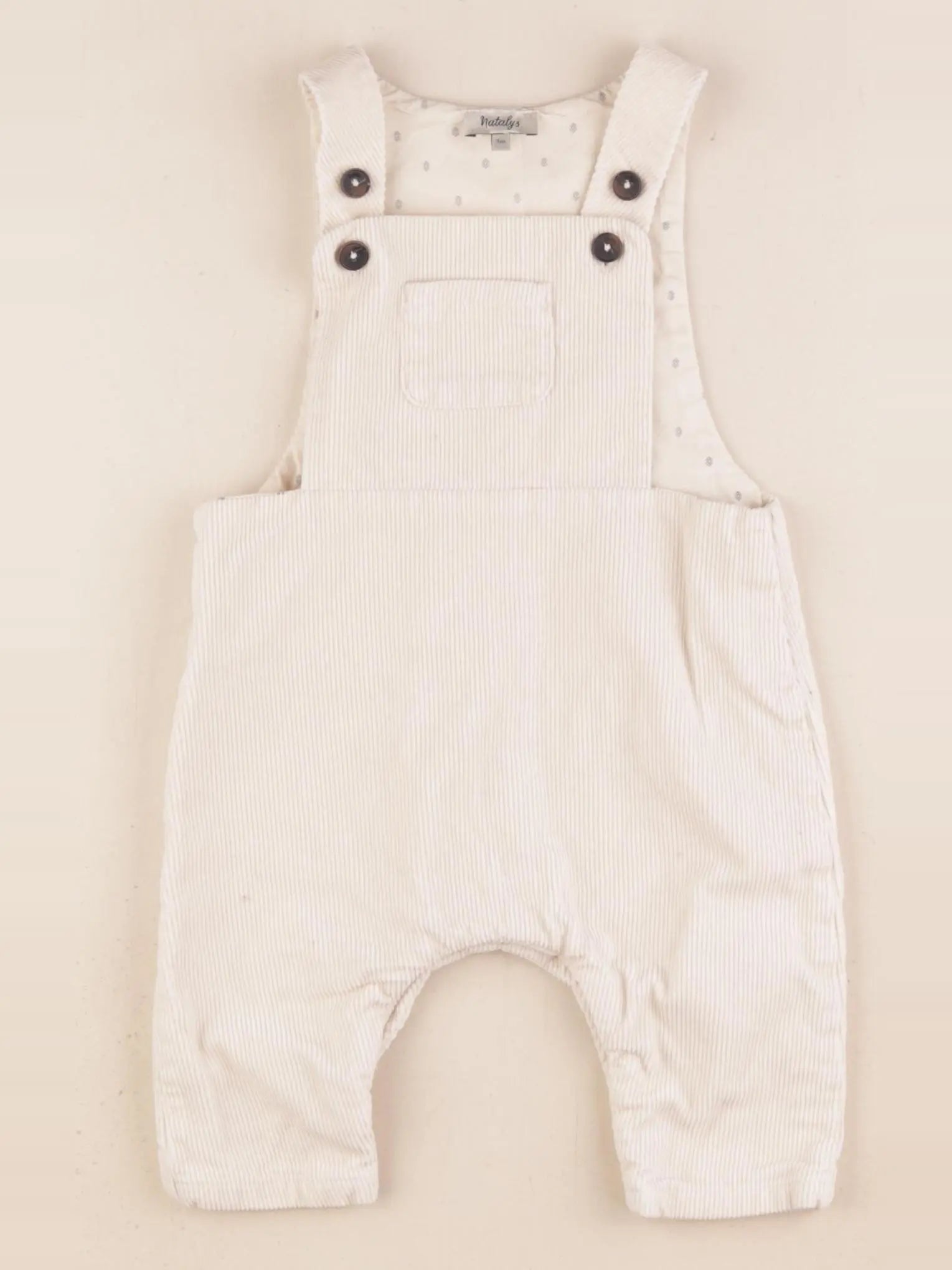 Natalys - salopette beige - 3 mois