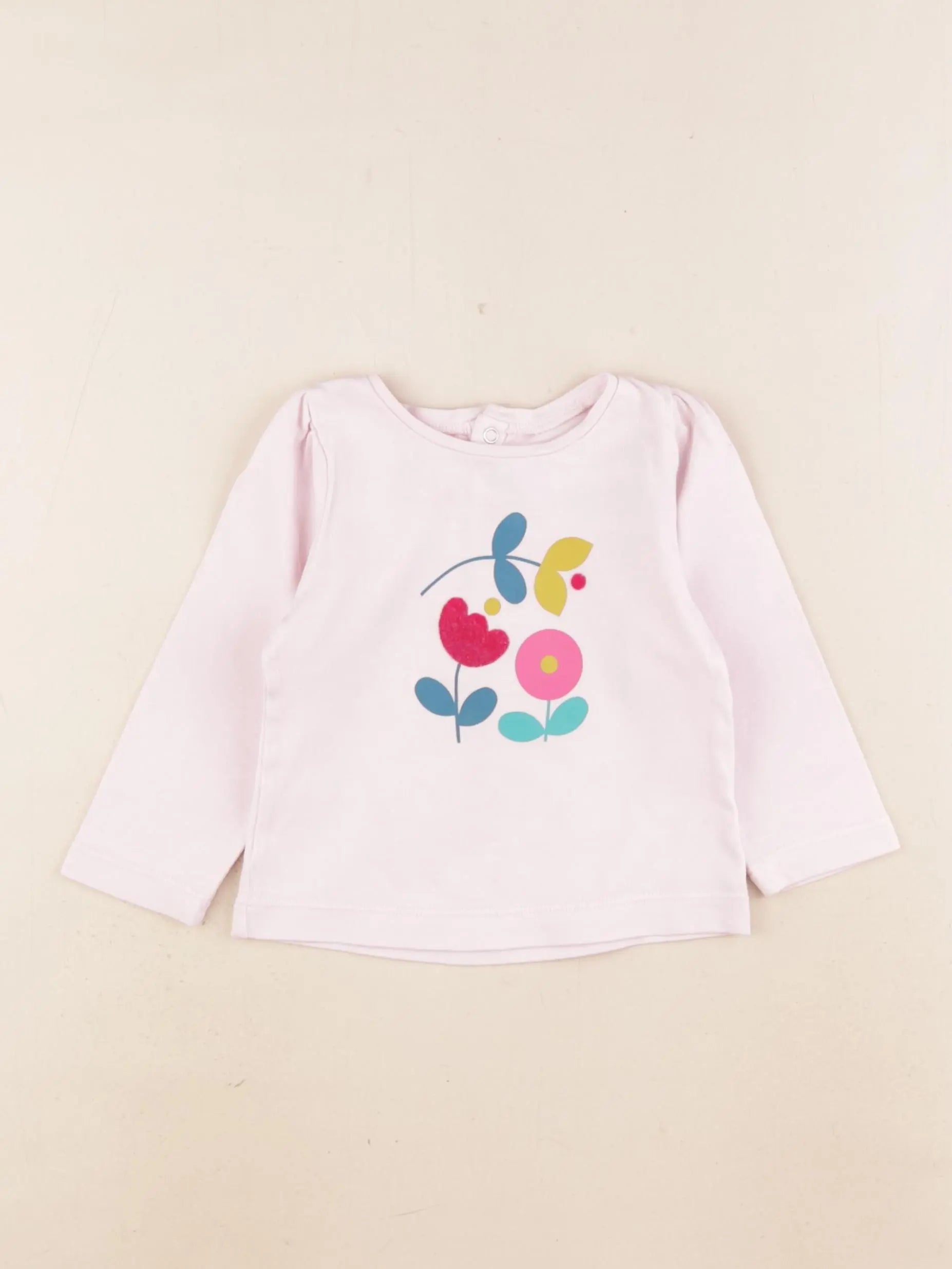 Jacadi - tee-shirt rose - 1 an