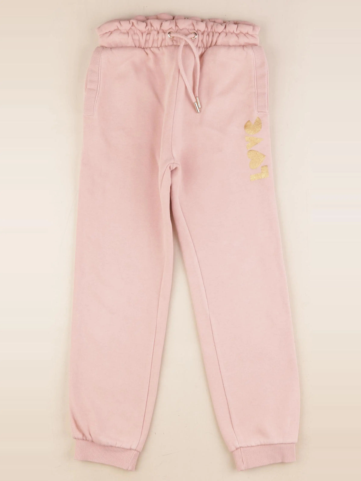 Vertbaudet - jogging or, rose - 8 ans